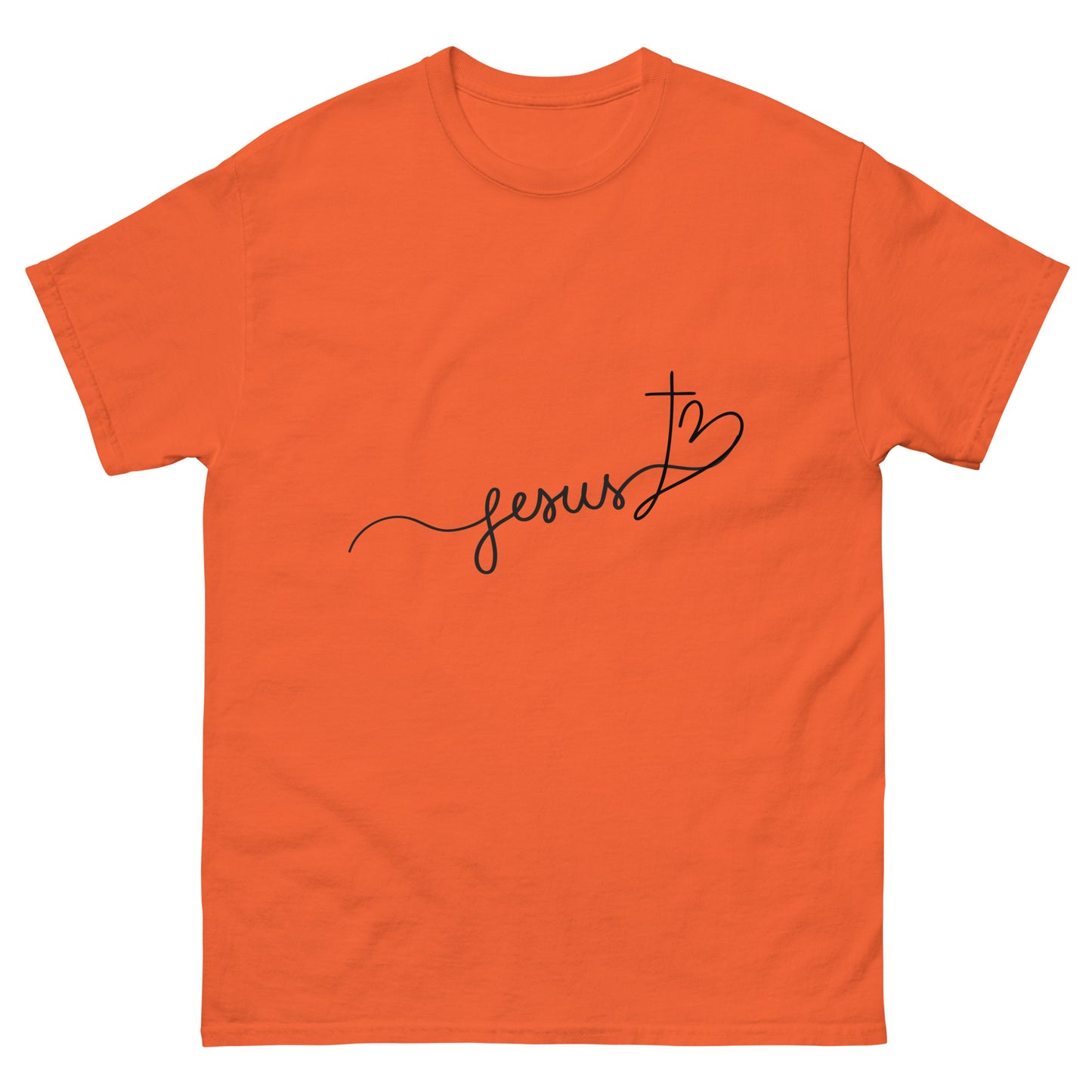 Jesus Heart (Black design)-Men's classic tee