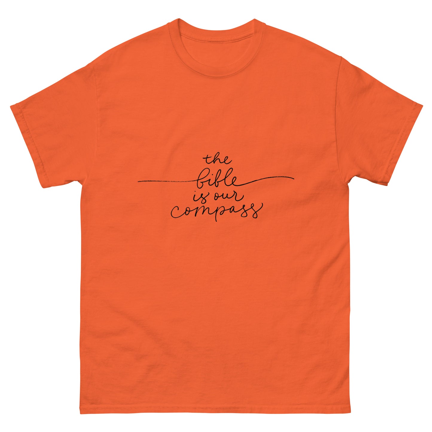 The Bible Is Our Compass (Black design) - Men's classic tee