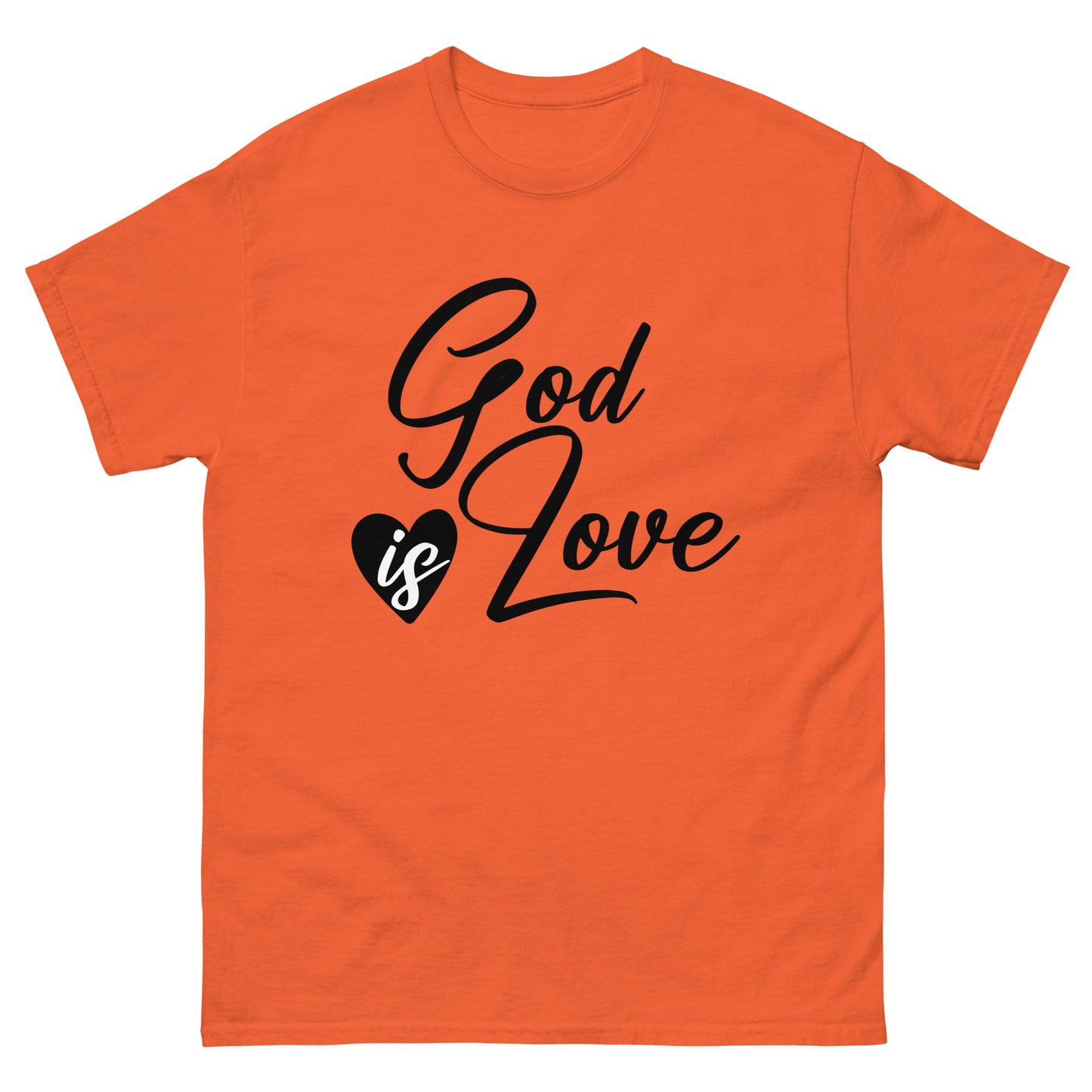 God Is Love (Black design) - Men's classic tee