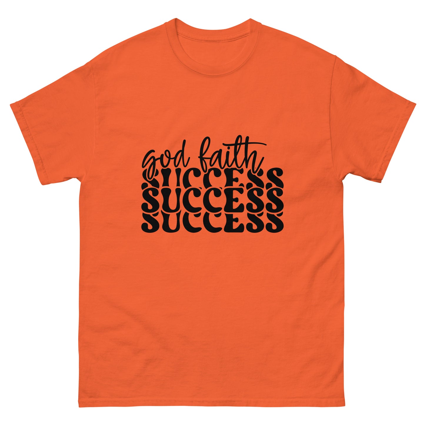 God Faith Success  (Black design) - Men's classic tee