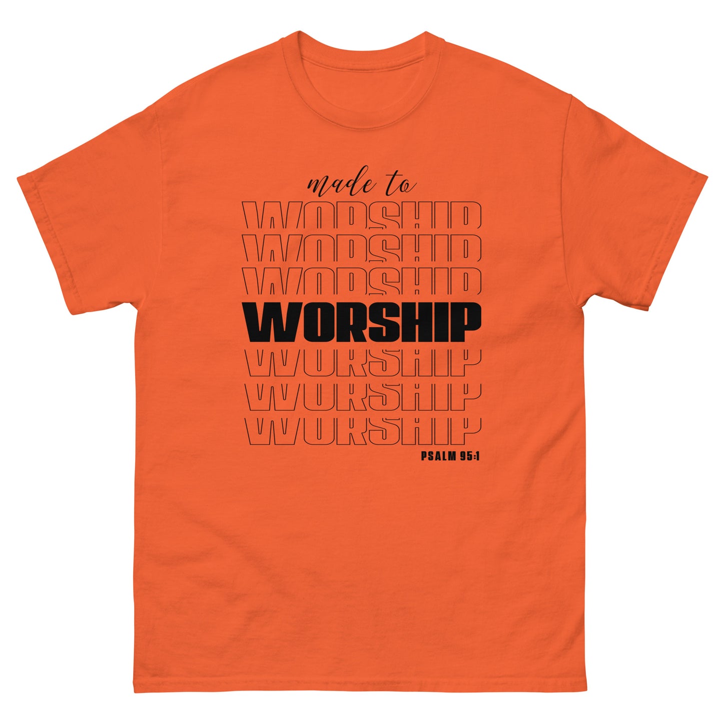 Made to Worship (Black design) - Men's classic tee