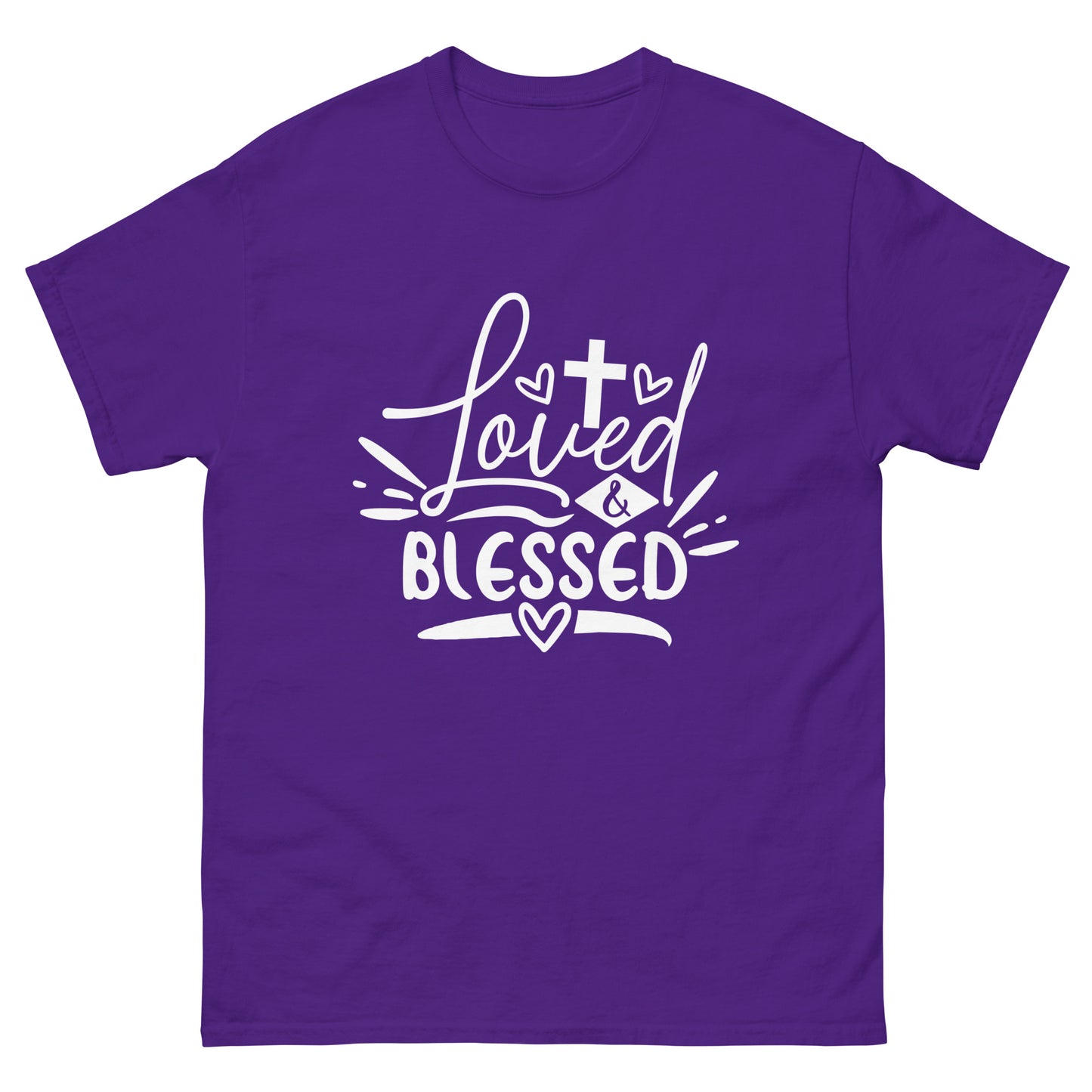 Loved and Blessed (White design) - Men's classic tee