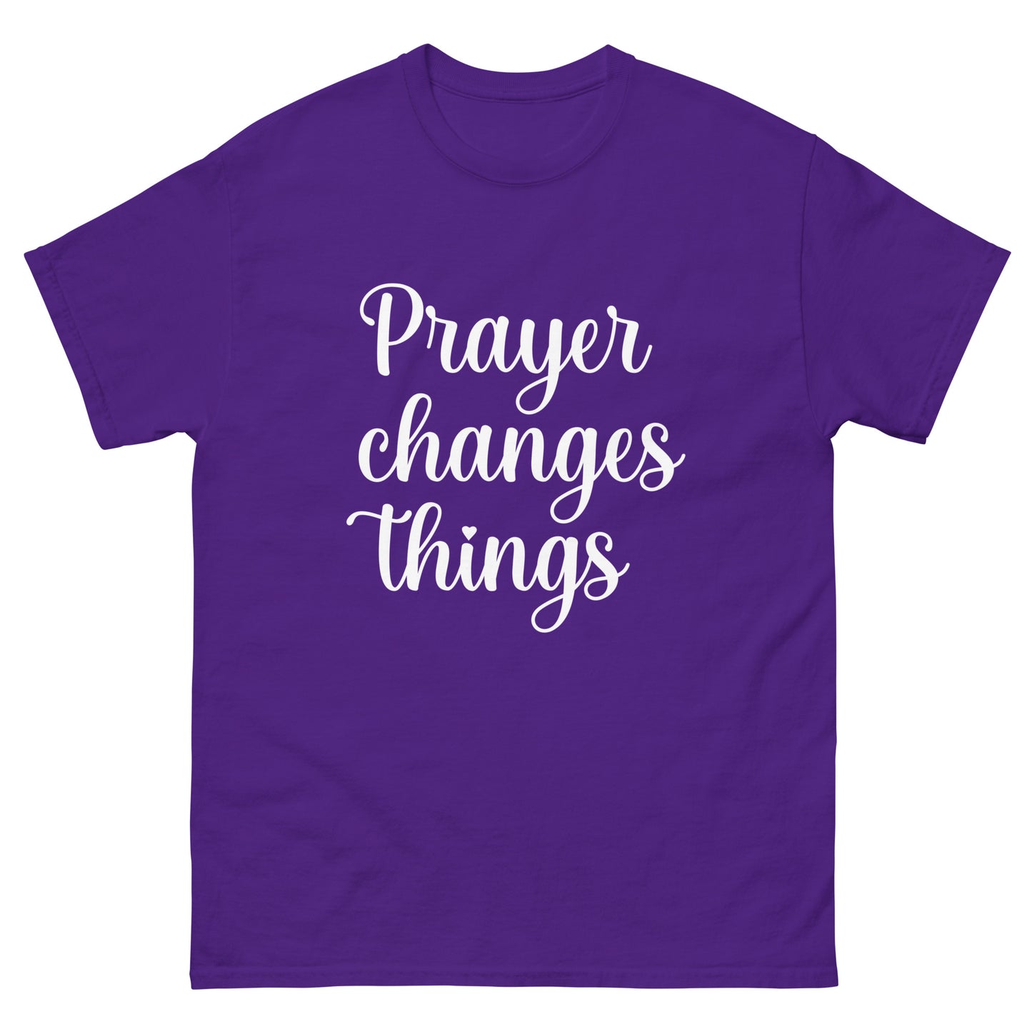 Prayer changes things (White design) - Men's classic tee