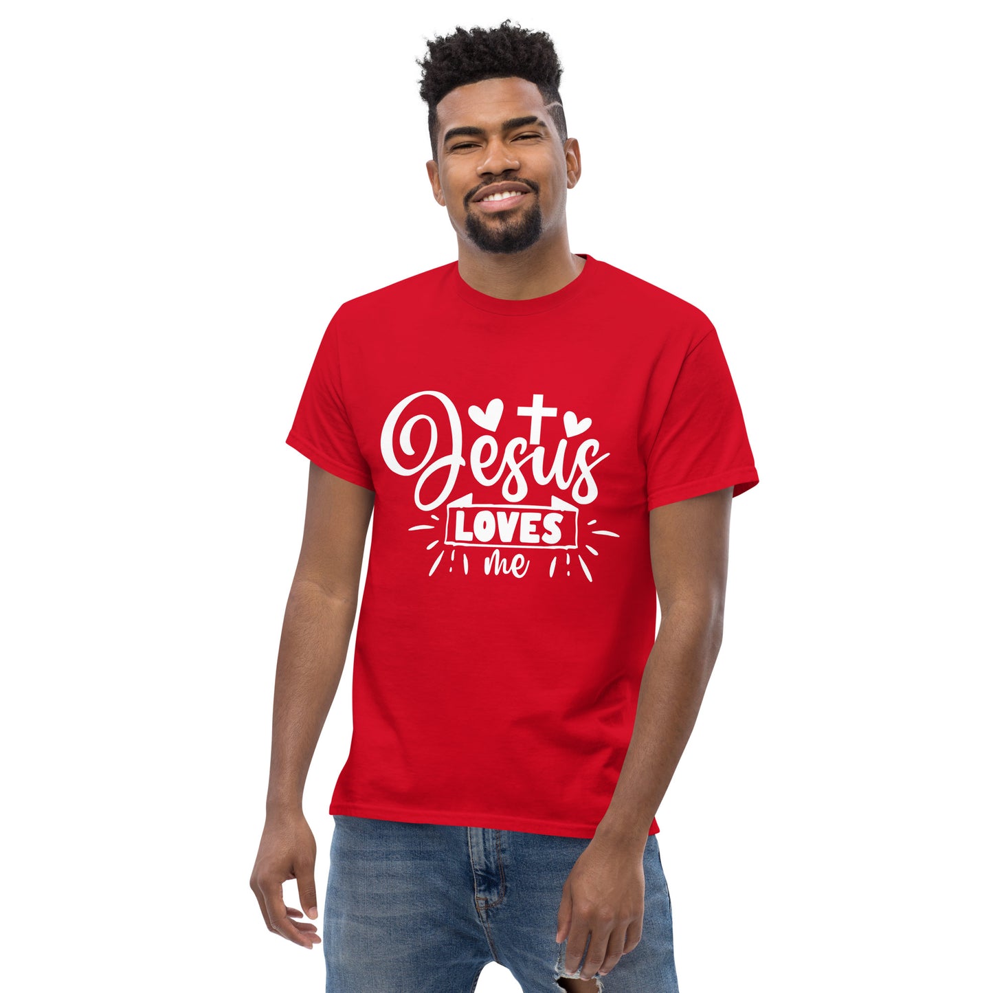 Jesus Loves me (White design) - Men's classic tee