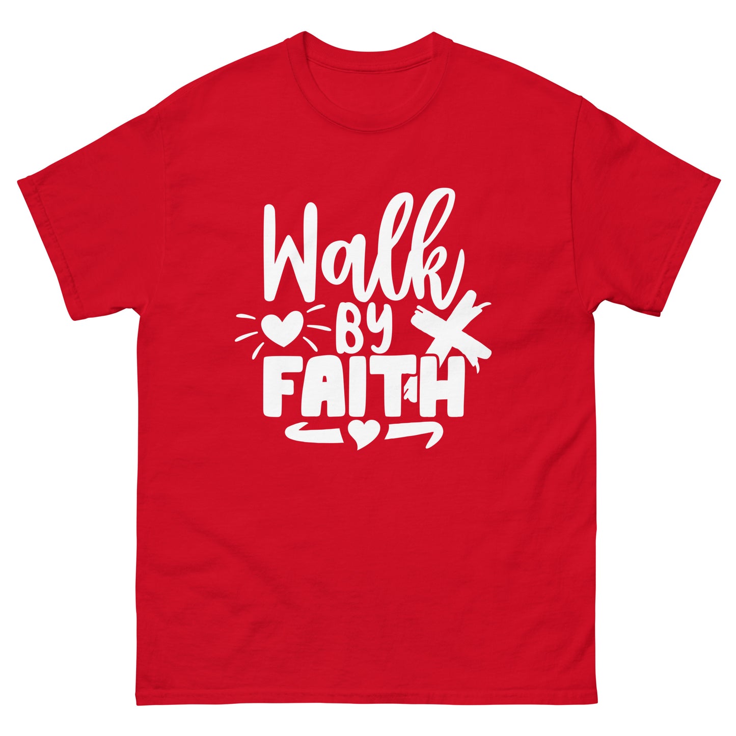 Walk by Faith (White design) - Men's classic tee