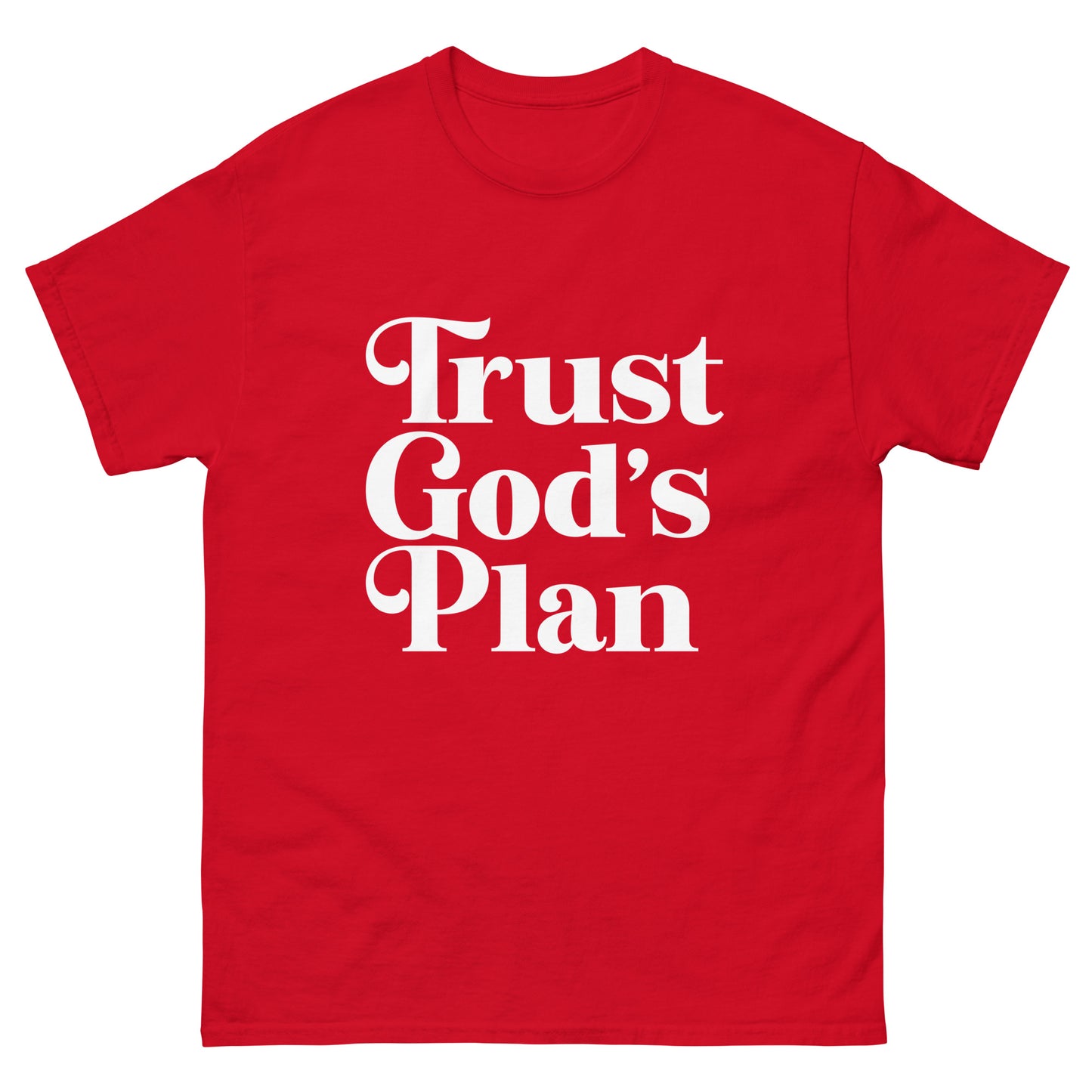 Trust God´s Plan (White design) - Men's classic tee