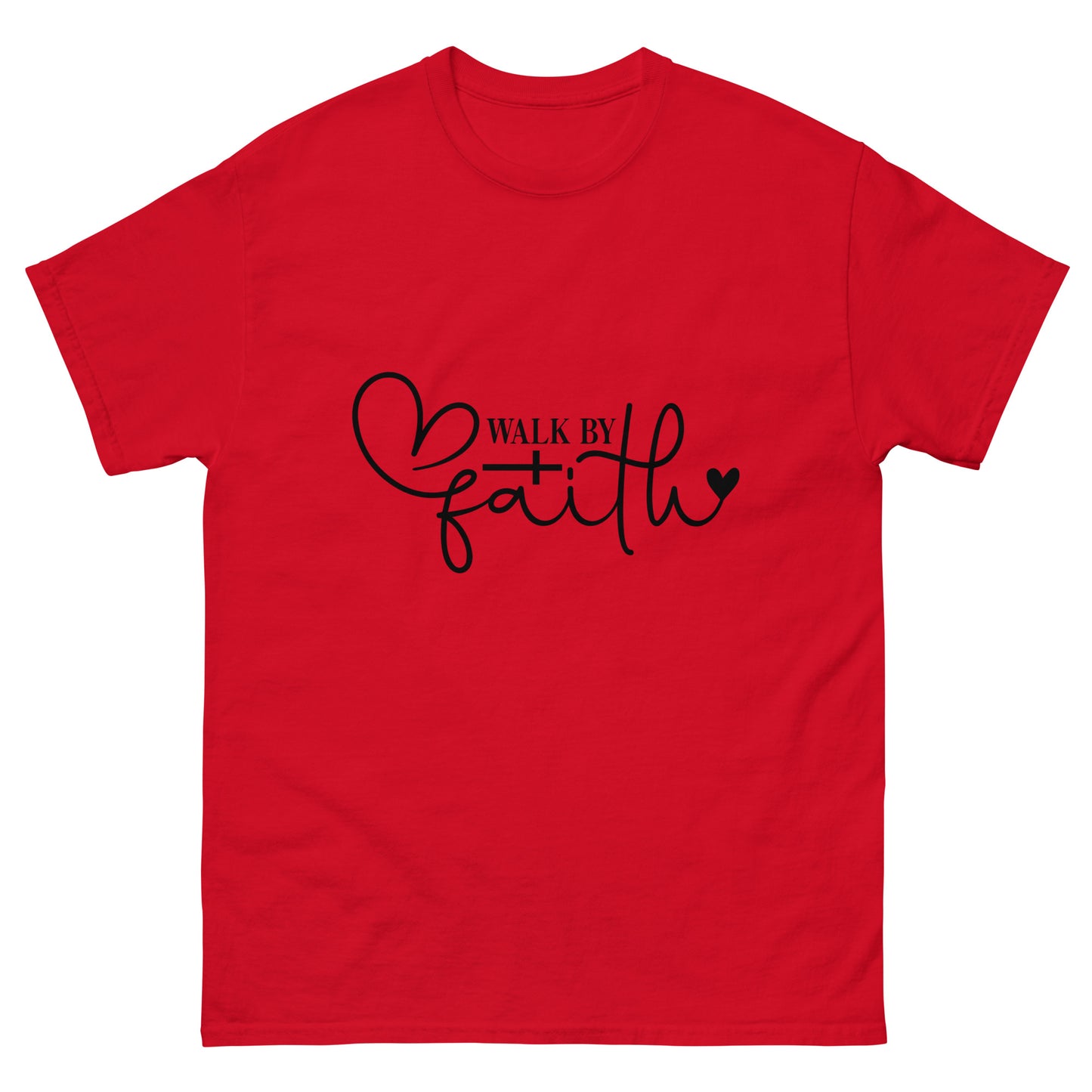 Walk by Faith (Black design)- Men's classic tee