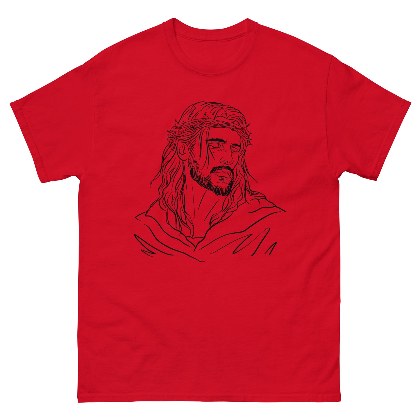 God Drawing  (Black design) - Men's classic tee