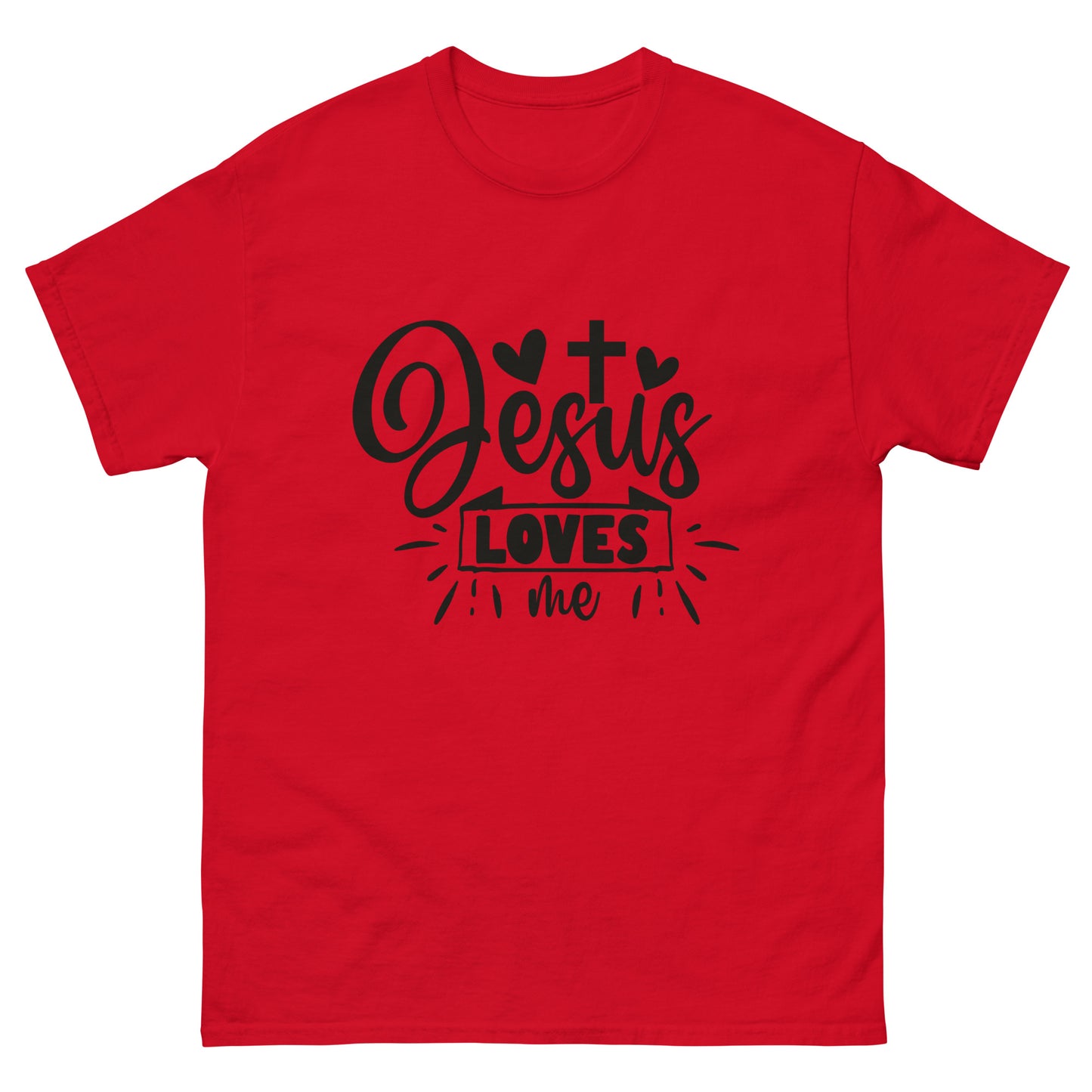 Jesus Loves Me (Black design) - Men's classic tee