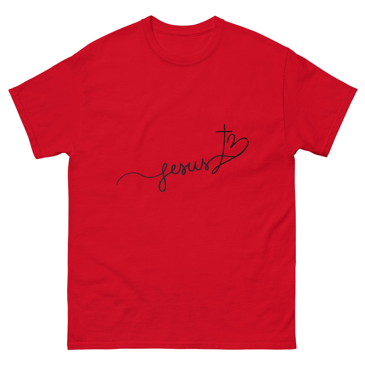 Jesus Heart (Black design)-Men's classic tee