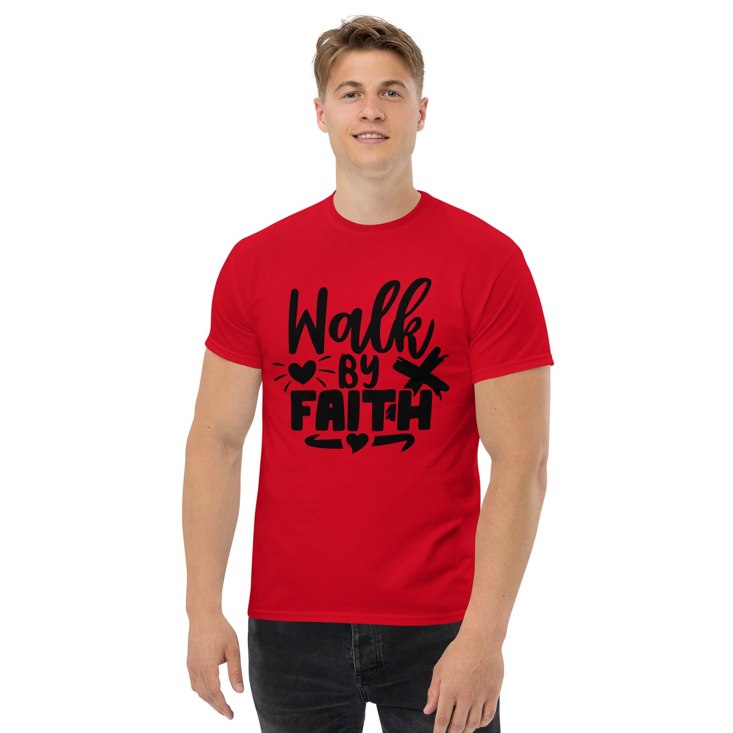 Walk by faith (black design)  - Men's classic tee