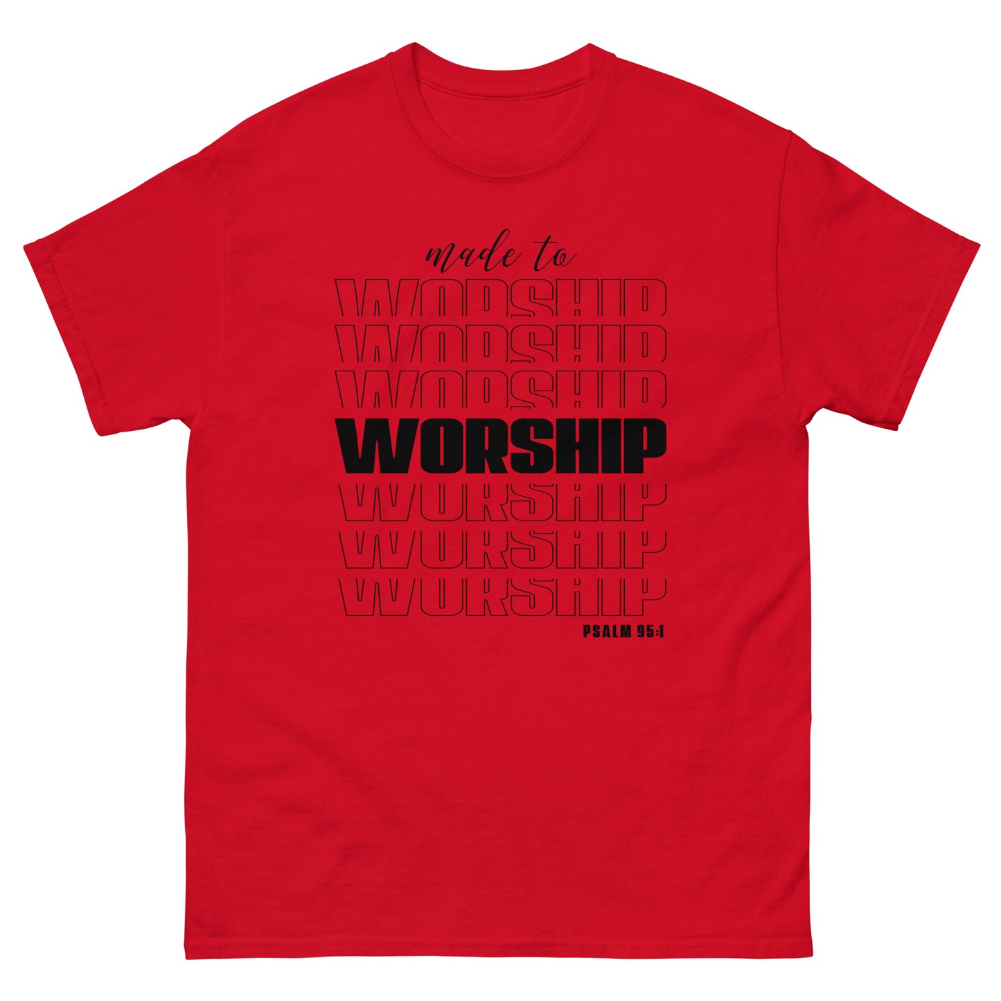 Made to Worship (Black design) - Men's classic tee