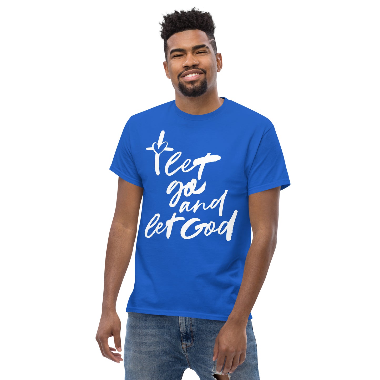 Let go and let God (White design) - Men's classic tee