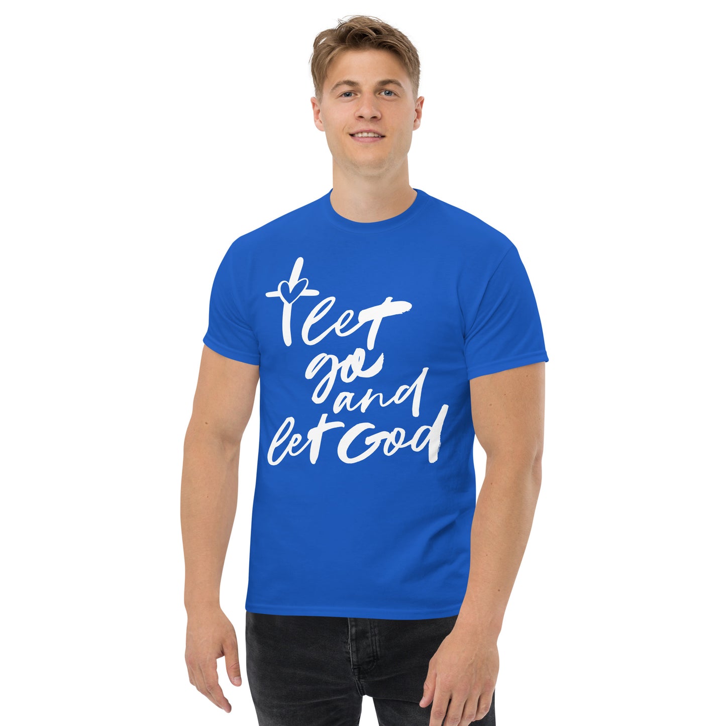 Let go and let God (White design) - Men's classic tee