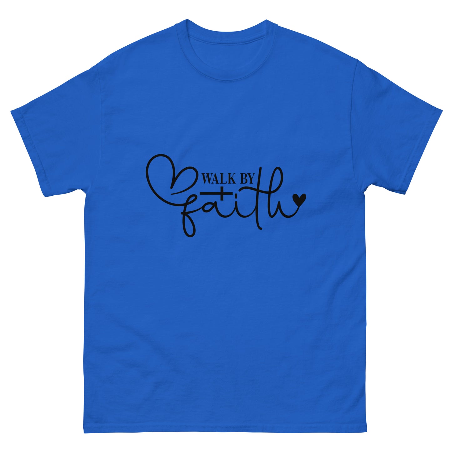 Walk by Faith (Black design)- Men's classic tee