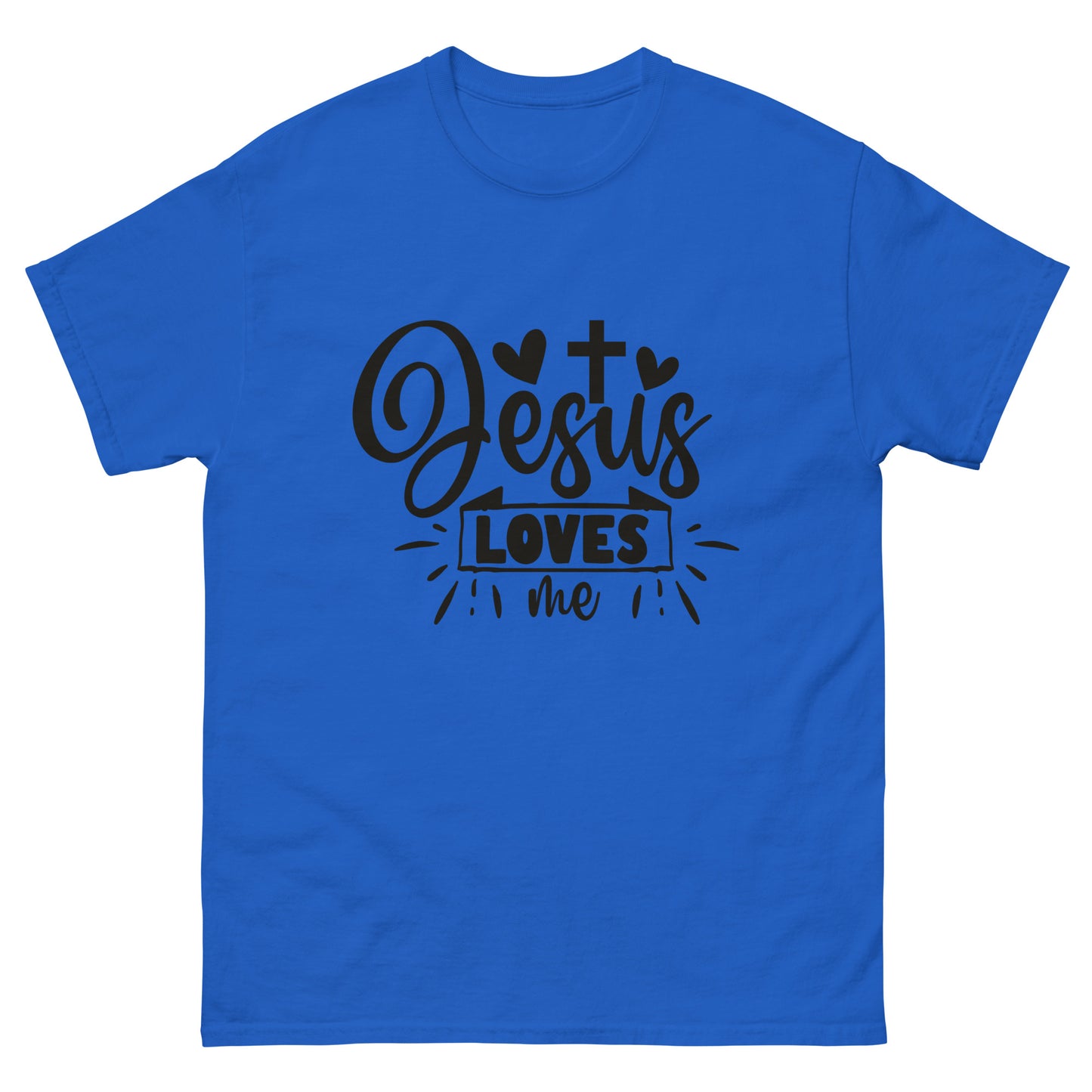 Jesus Loves Me (Black design) - Men's classic tee