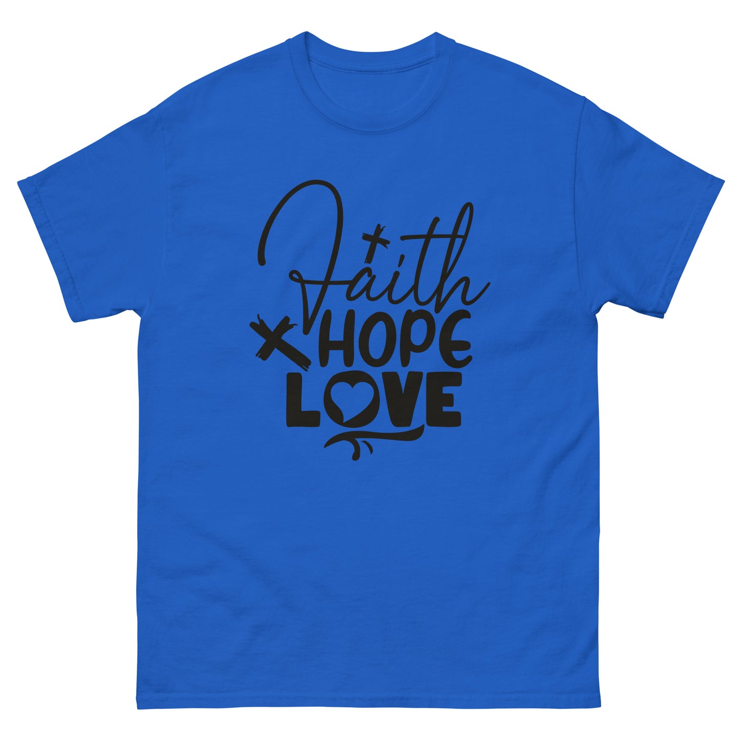 Faith, Hope, Love (Black design) - Men's classic tee