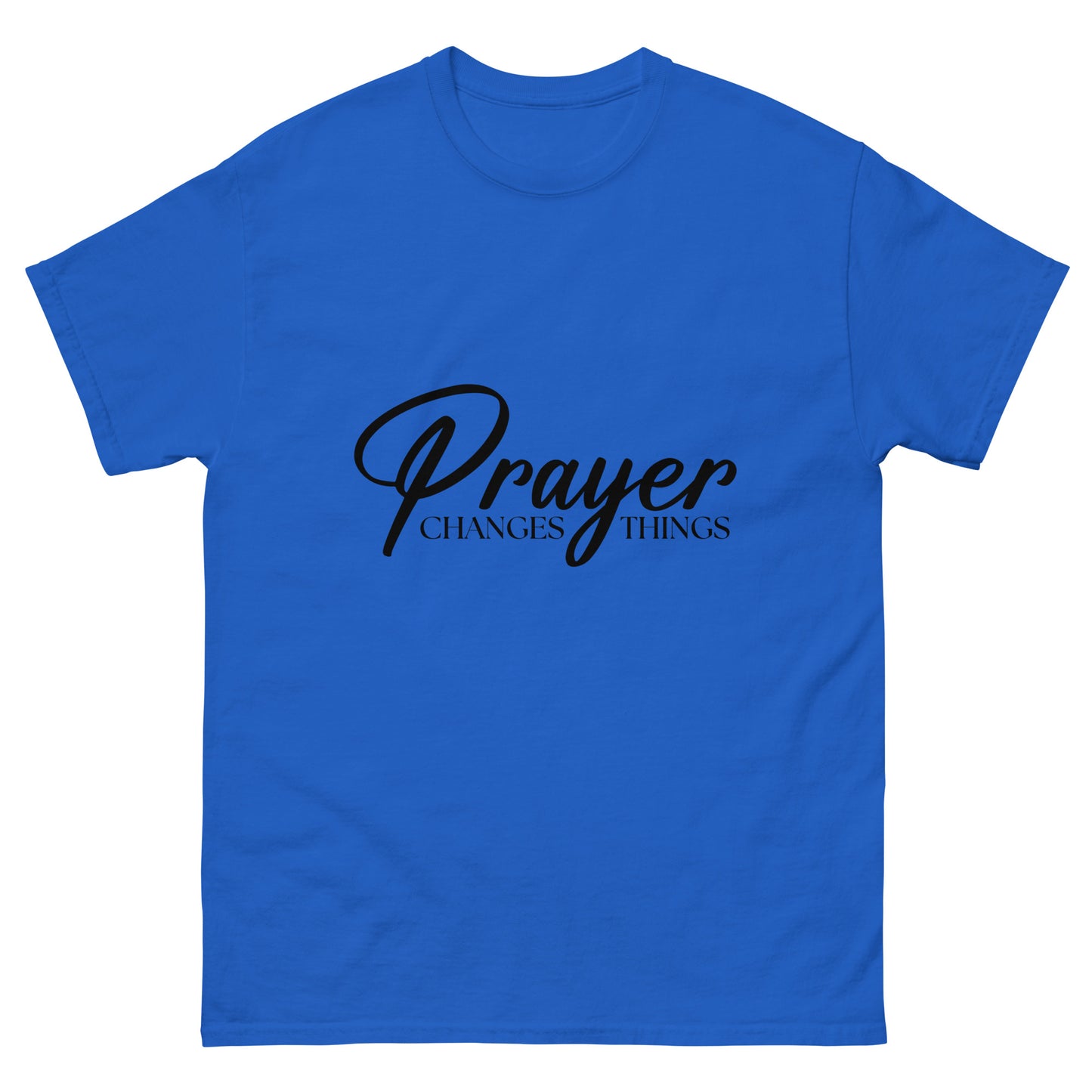 Prayer changes things (Black design)- Men's classic tee