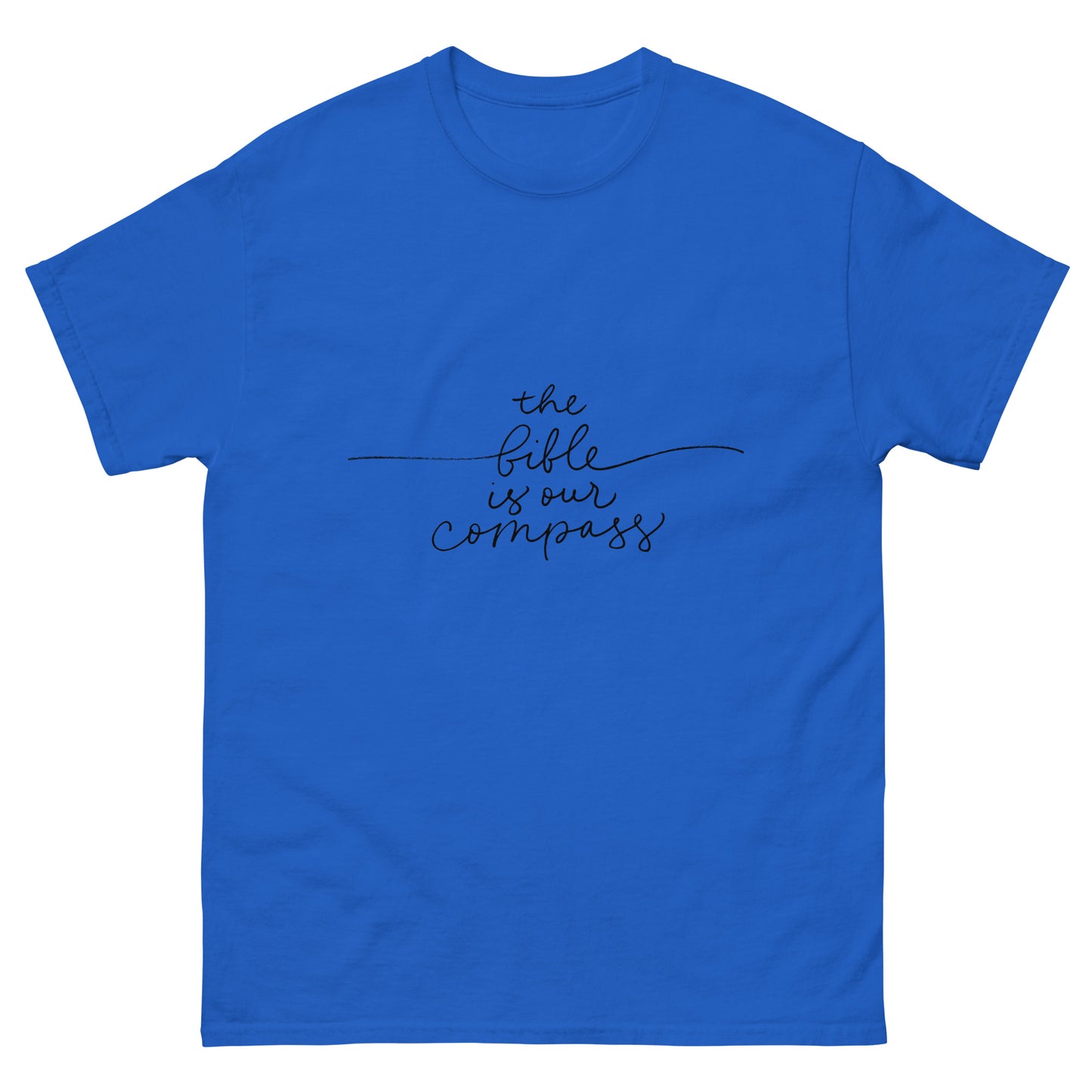 The Bible Is Our Compass (Black design) - Men's classic tee