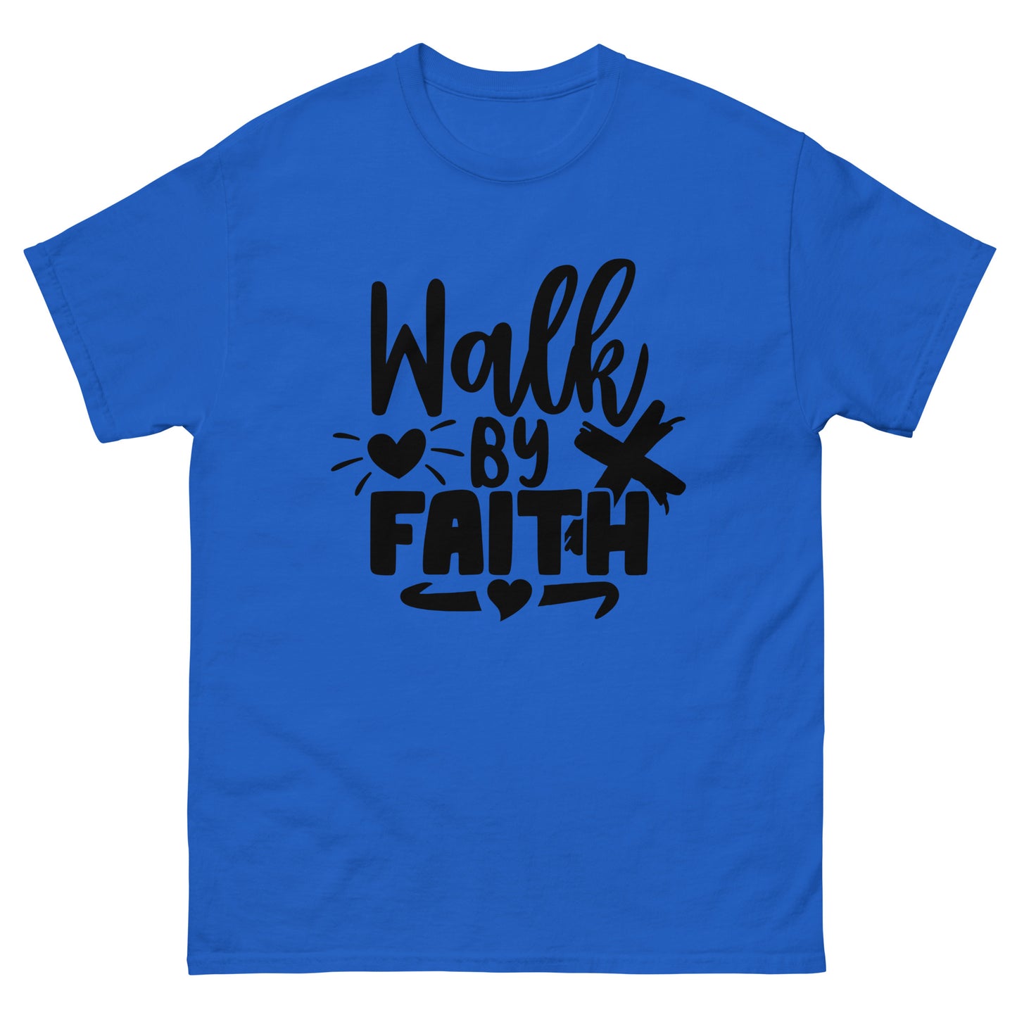 Walk by faith (black design)  - Men's classic tee