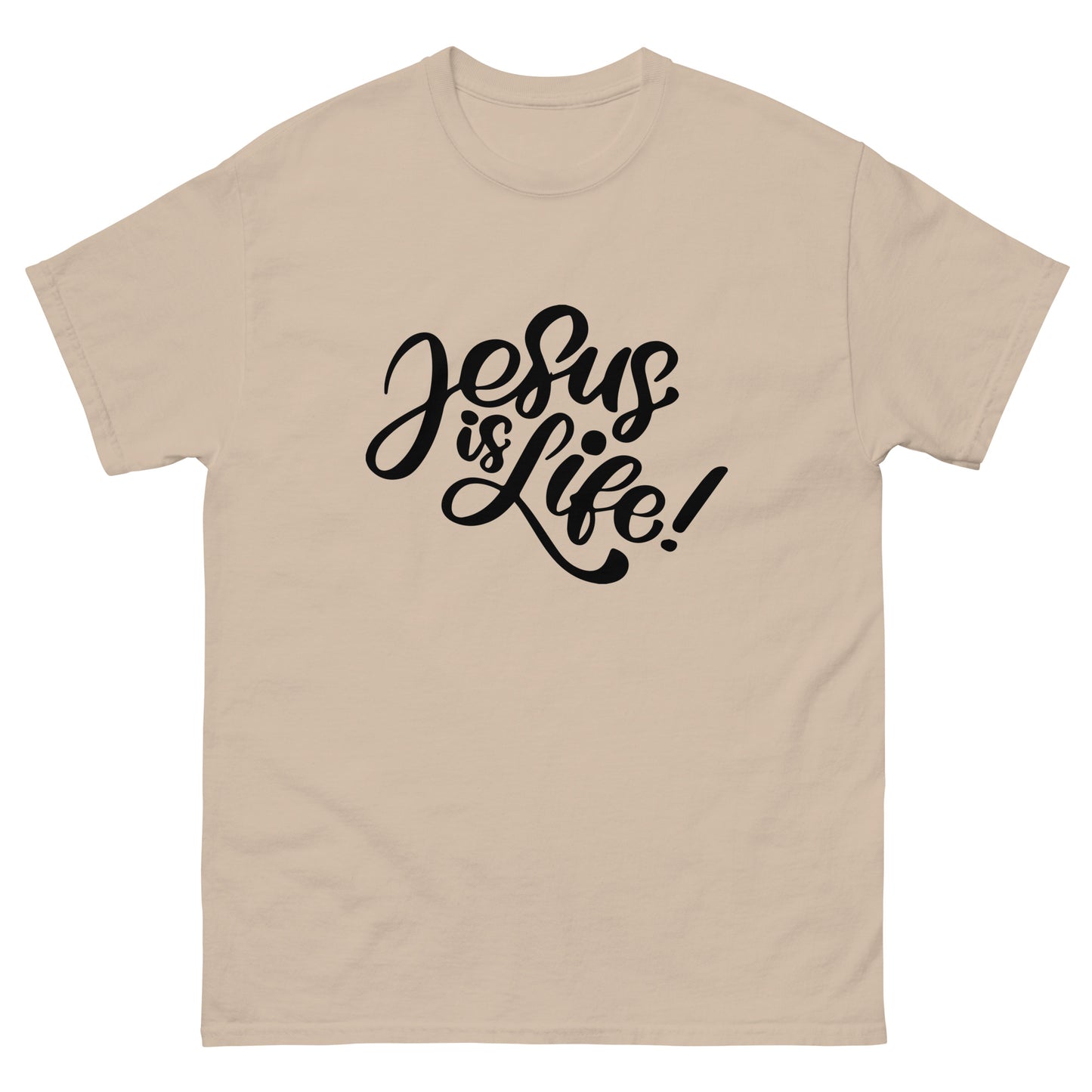 Jesus is Life (Black design) - Men's classic tee