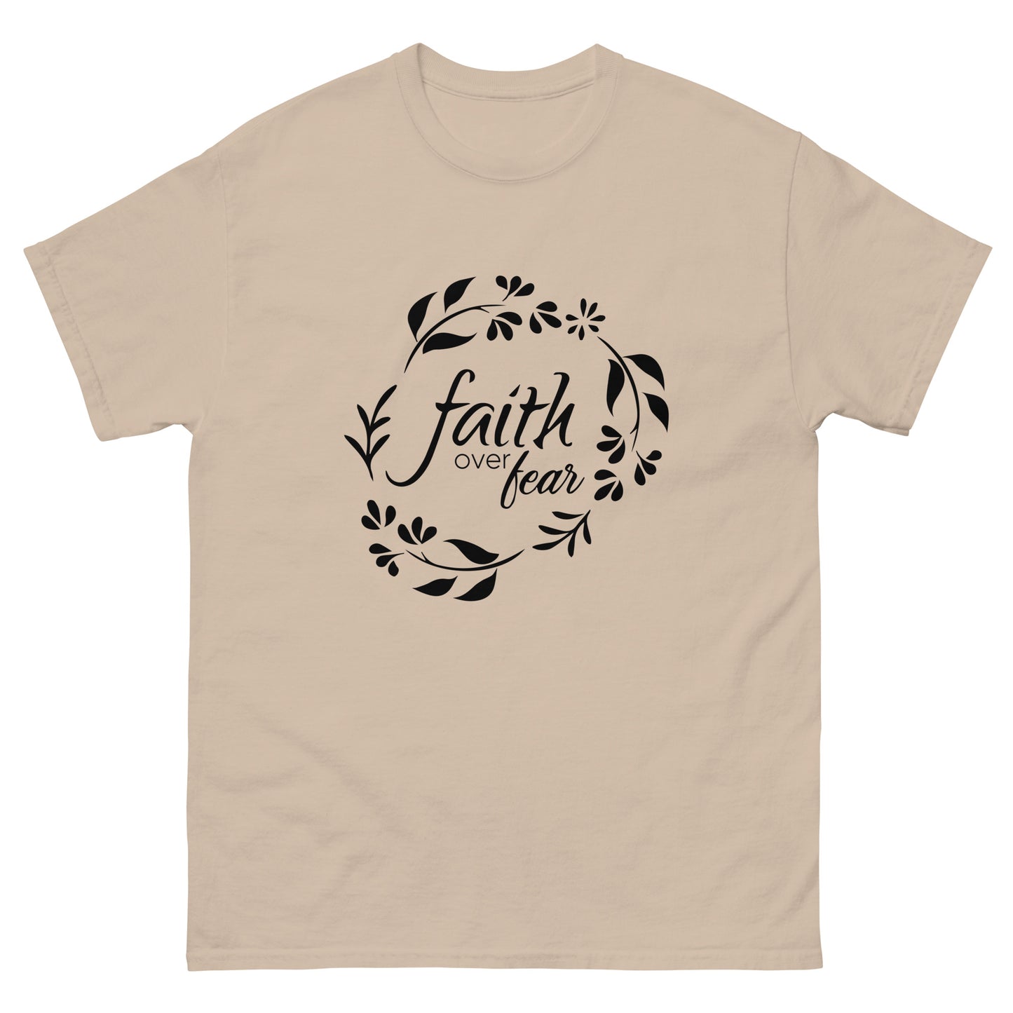 Faith Over Fear (Black design) - Men's classic tee