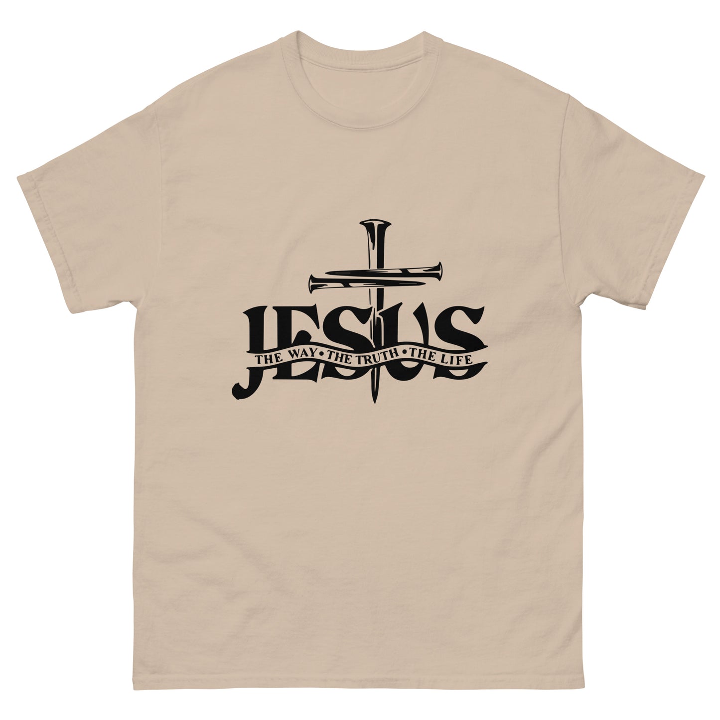 Jesus, the way, the truth, the life (Black design) - Men's classic tee