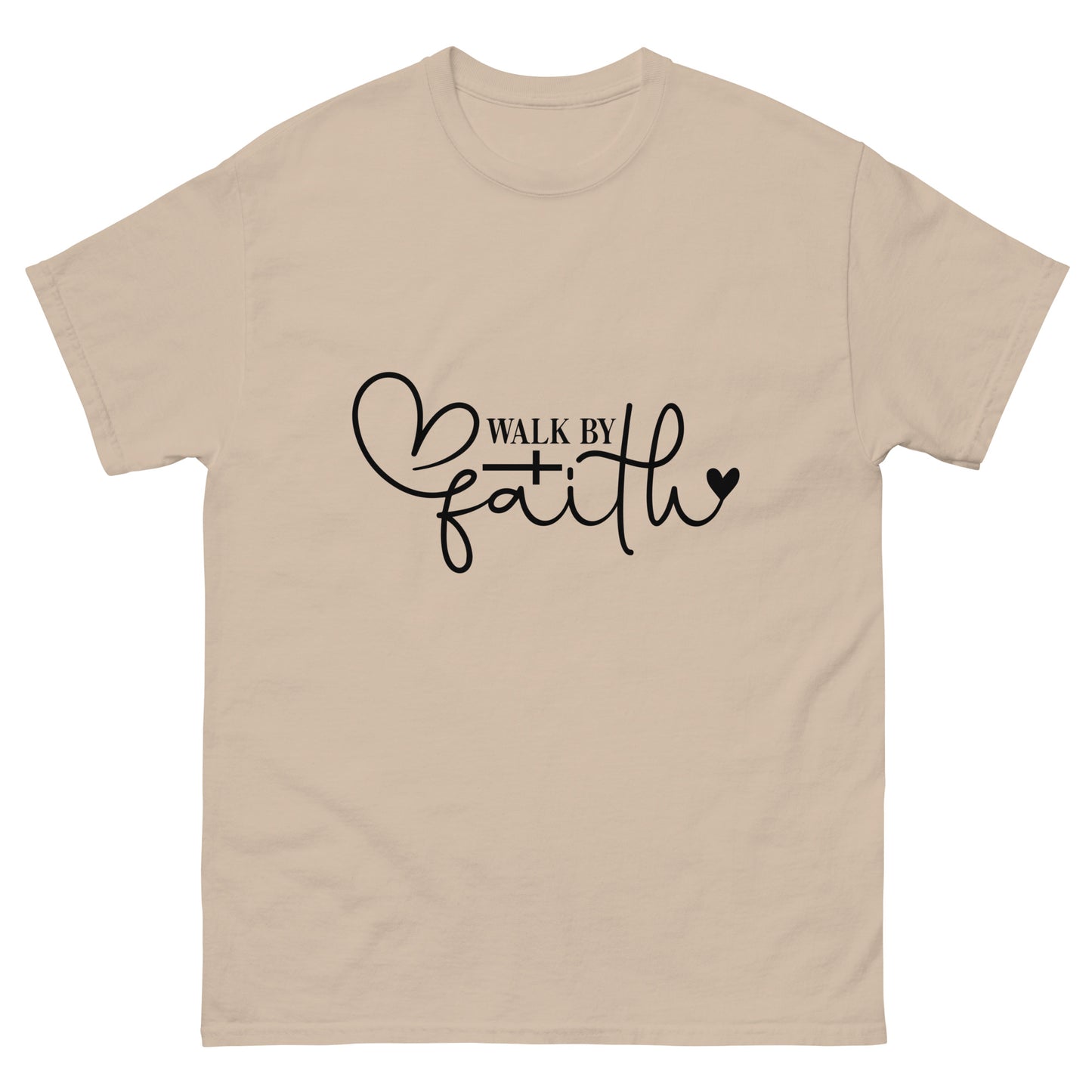 Walk by Faith (Black design)- Men's classic tee