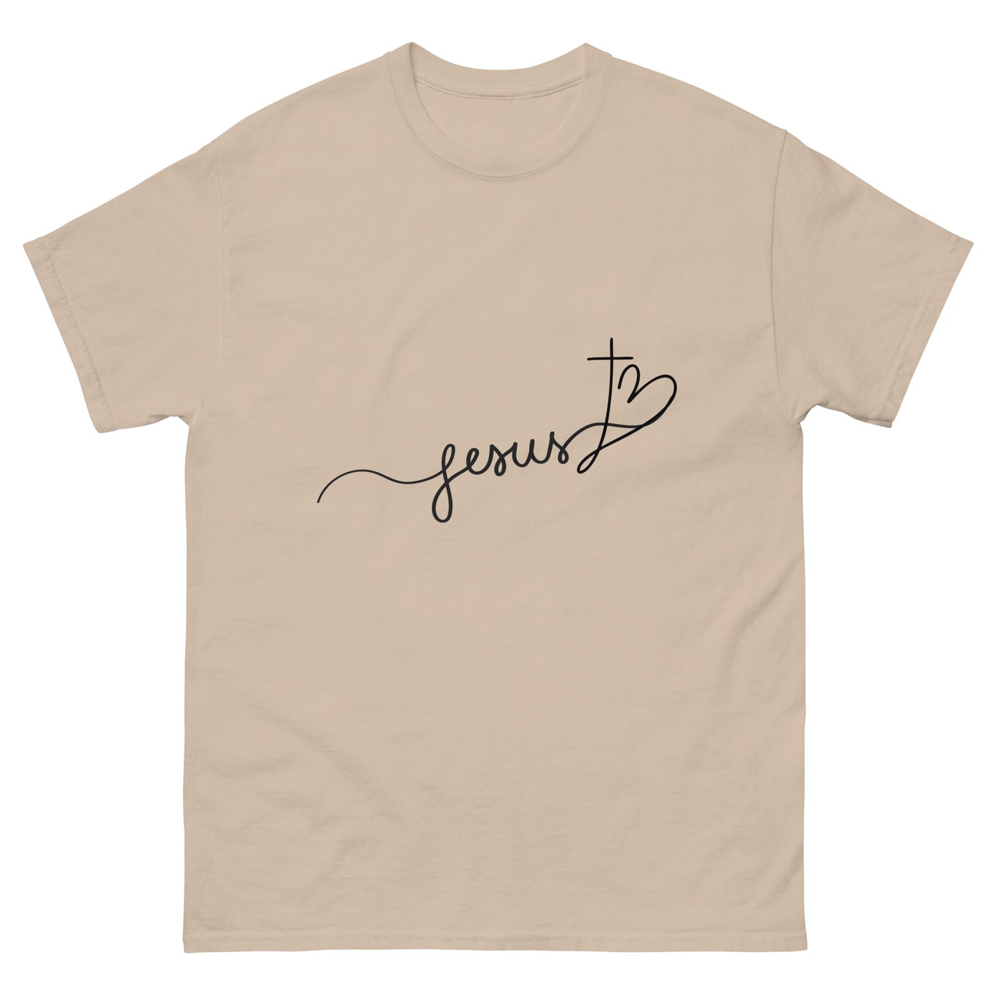 Jesus Heart (Black design)-Men's classic tee