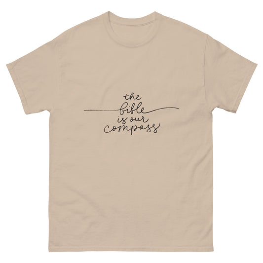 The Bible Is Our Compass (Black design) - Men's classic tee