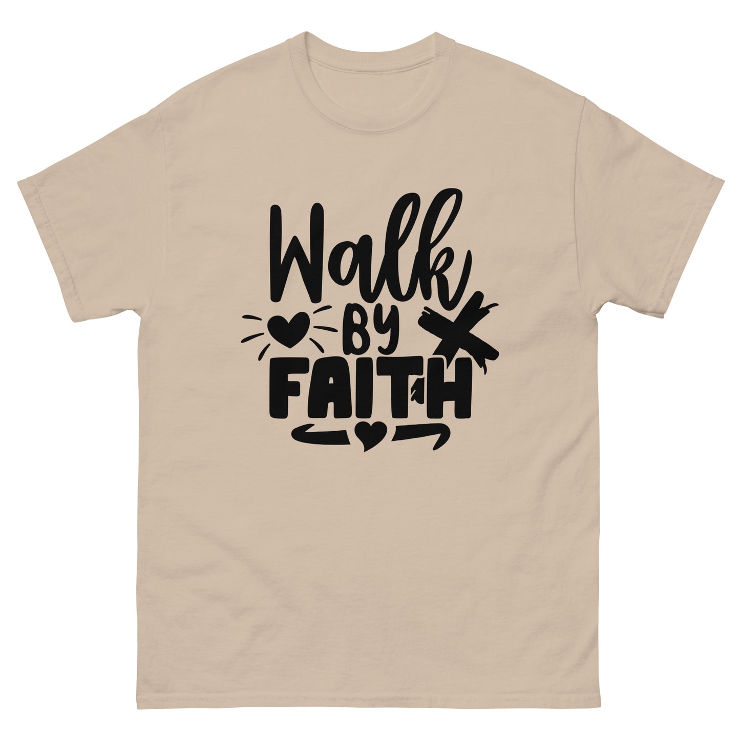 Walk by faith (black design)  - Men's classic tee