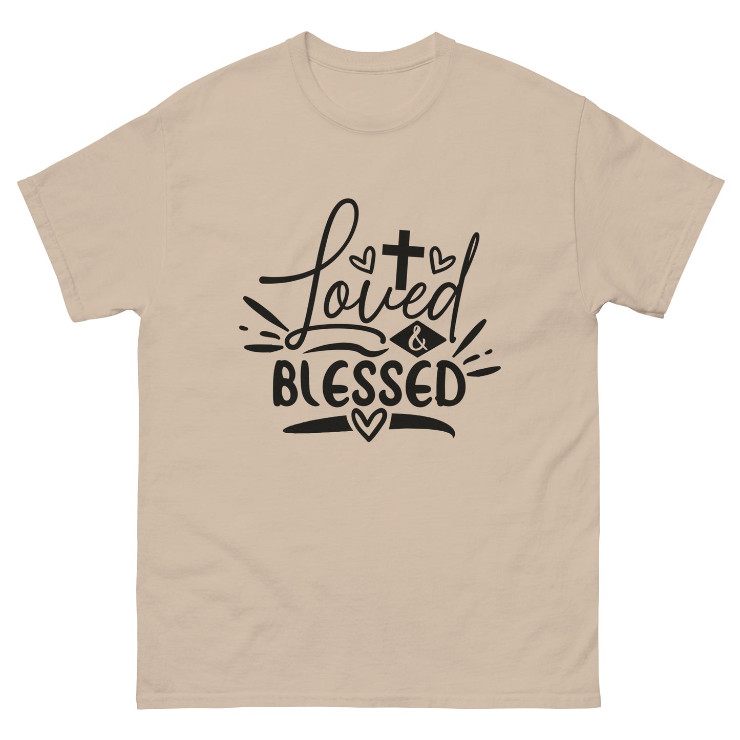 Loved and Blessed (Black design) - Men's classic tee