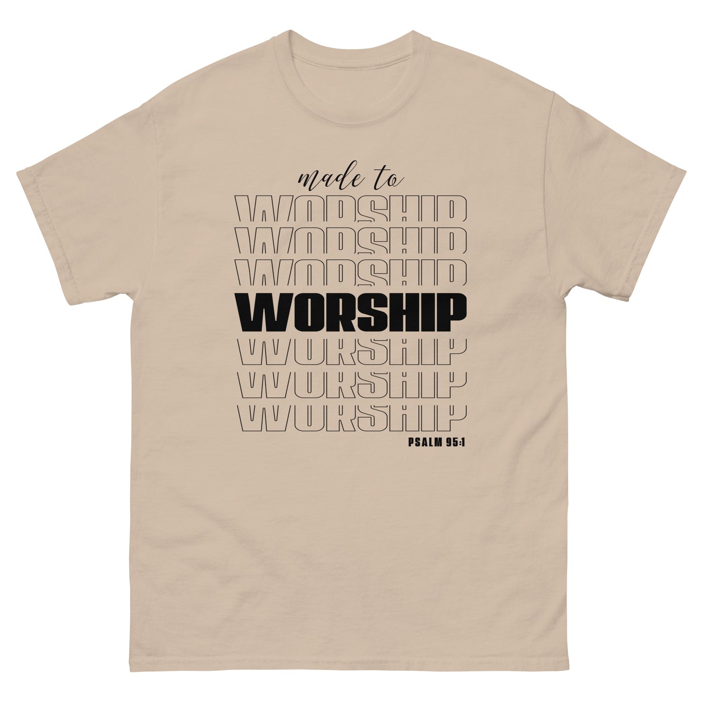 Made to Worship (Black design) - Men's classic tee