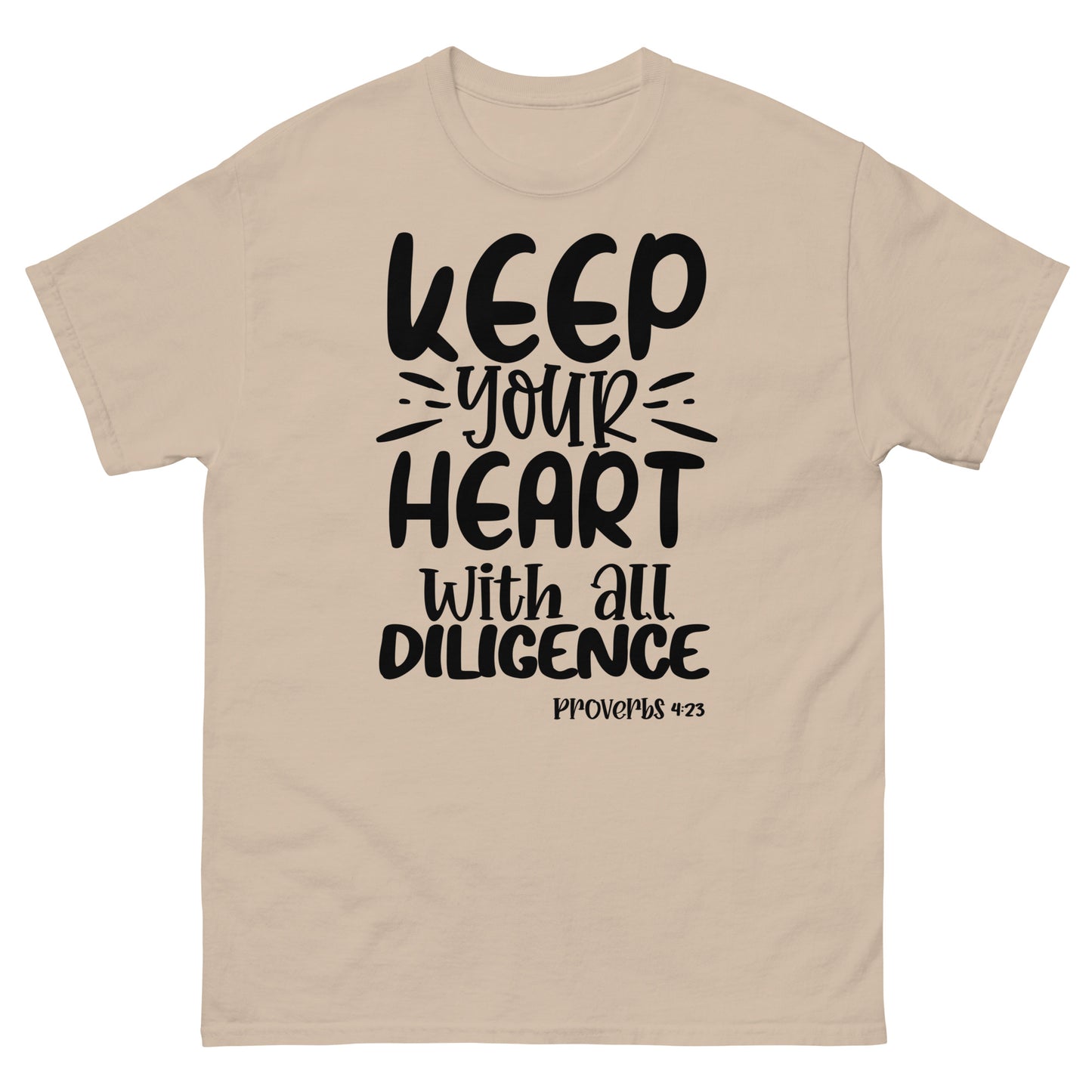 Keep Your Heart  (Black design) - Men's classic tee