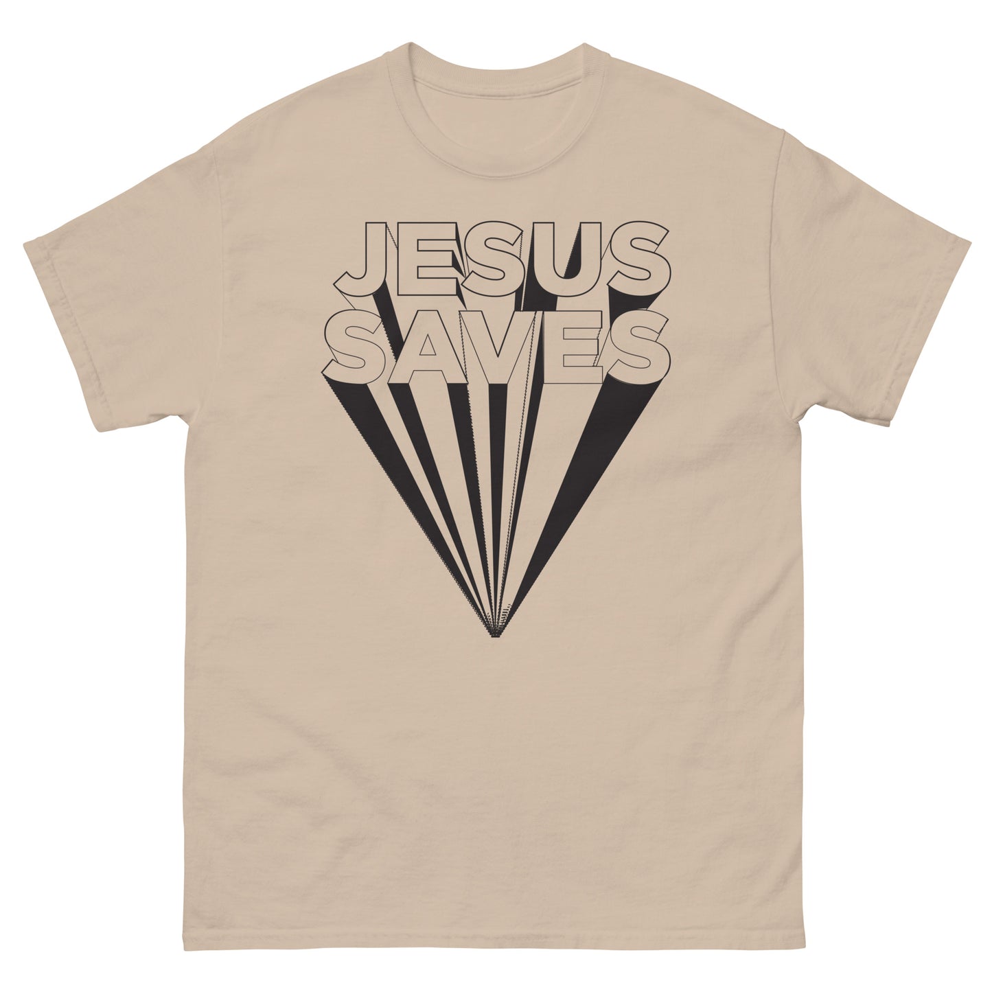 Jesus Saves (Black design) - Men's classic tee