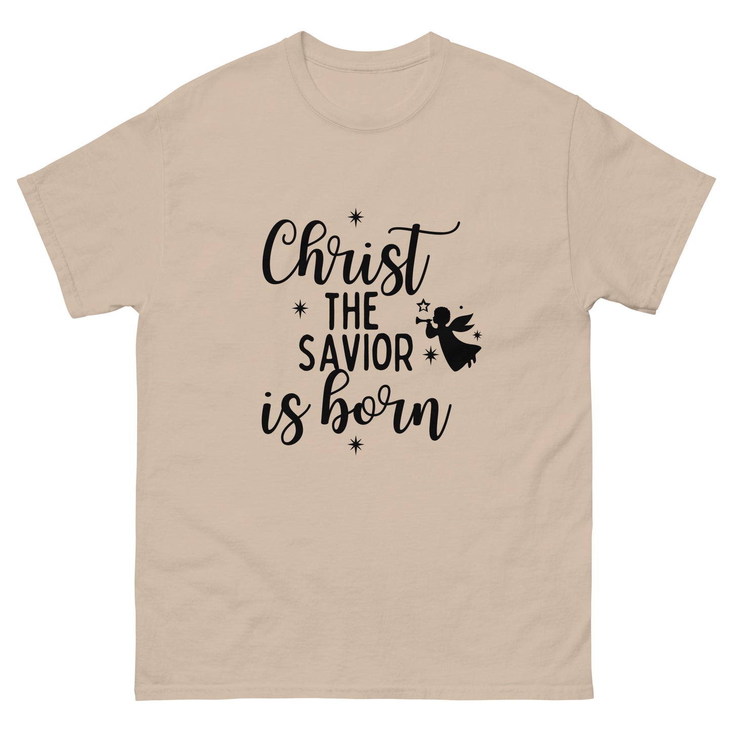 Christ the Savior is Born - Men's classic  Christmas tee