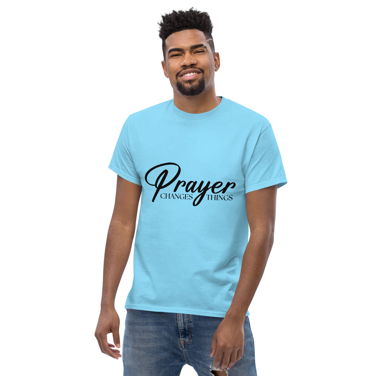 Prayer changes things (Black design)- Men's classic tee