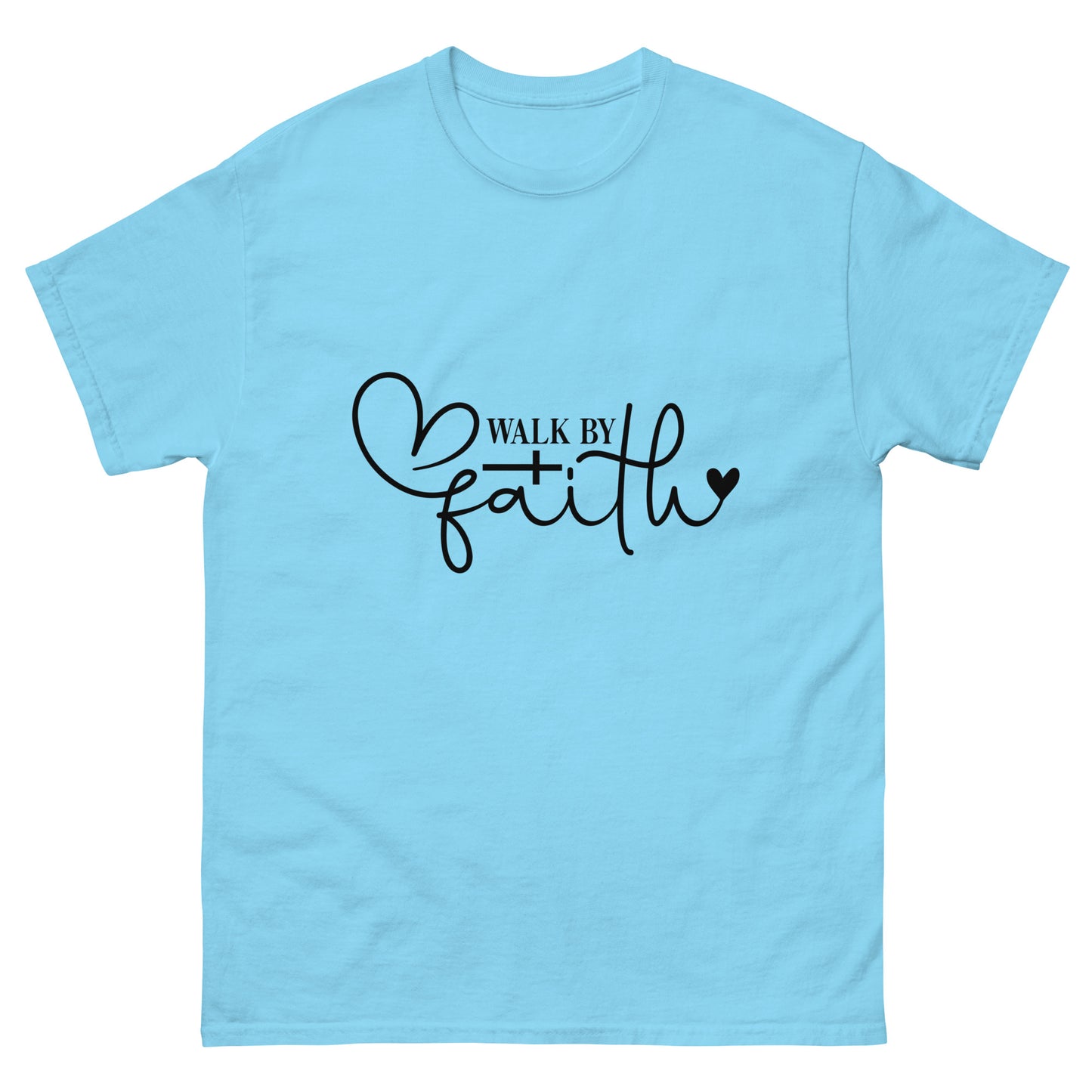 Walk by Faith (Black design)- Men's classic tee