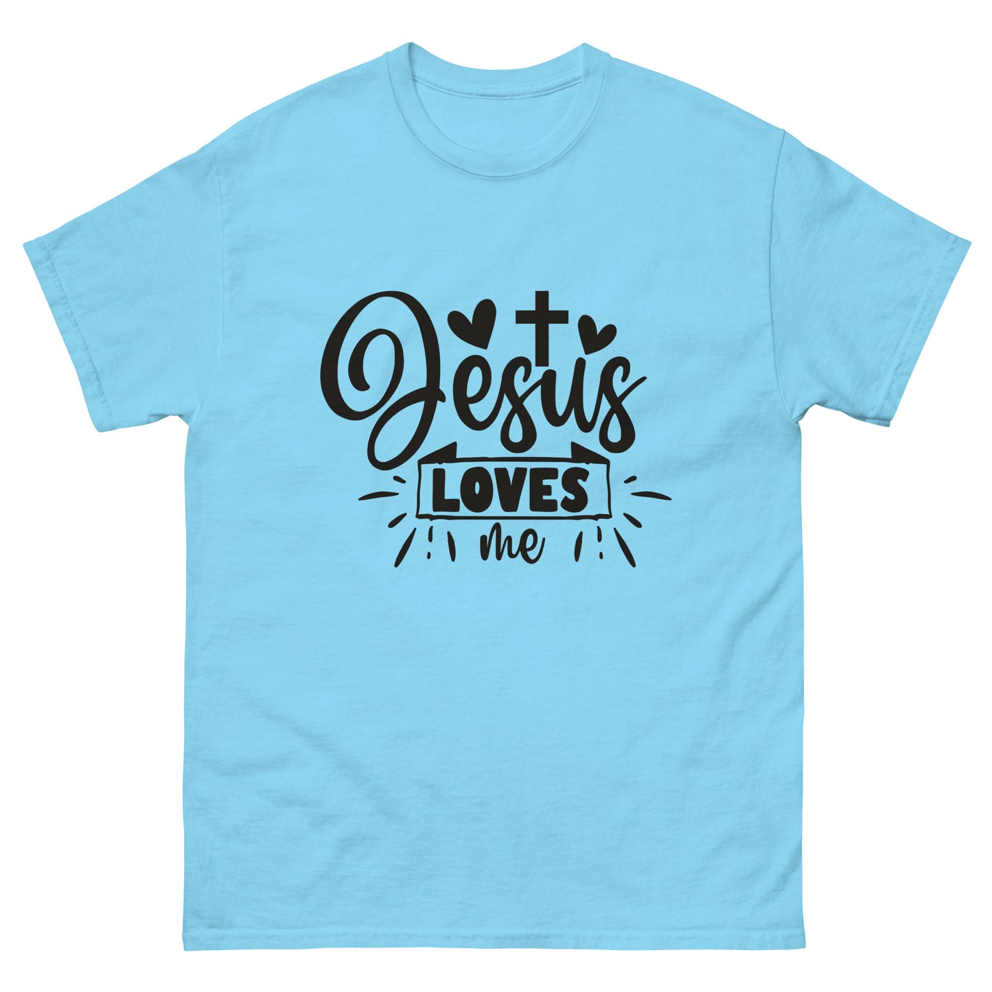 Jesus Loves Me (Black design) - Men's classic tee