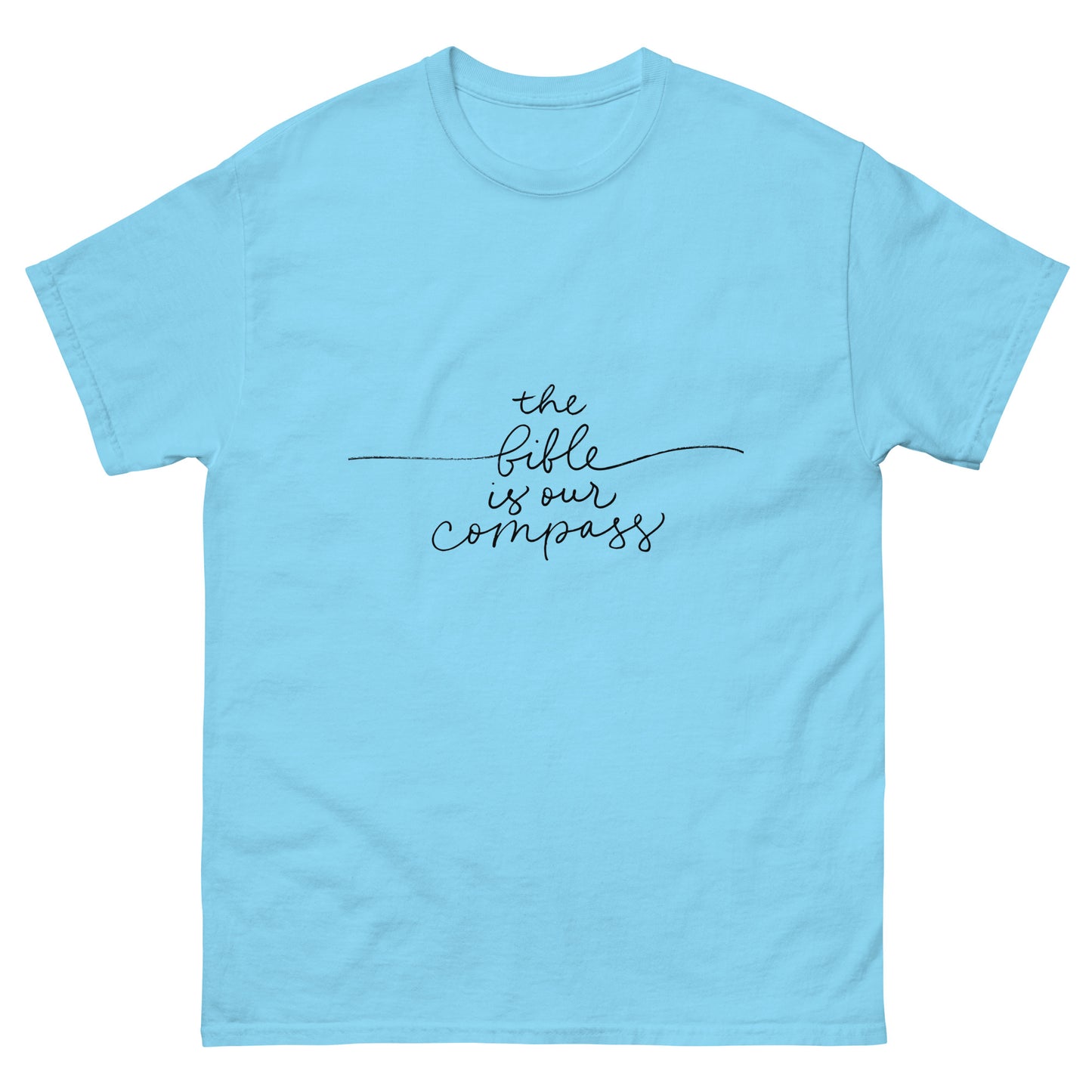 The Bible Is Our Compass (Black design) - Men's classic tee