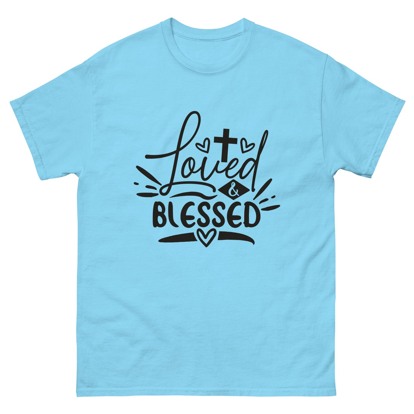 Loved and Blessed (Black design) - Men's classic tee