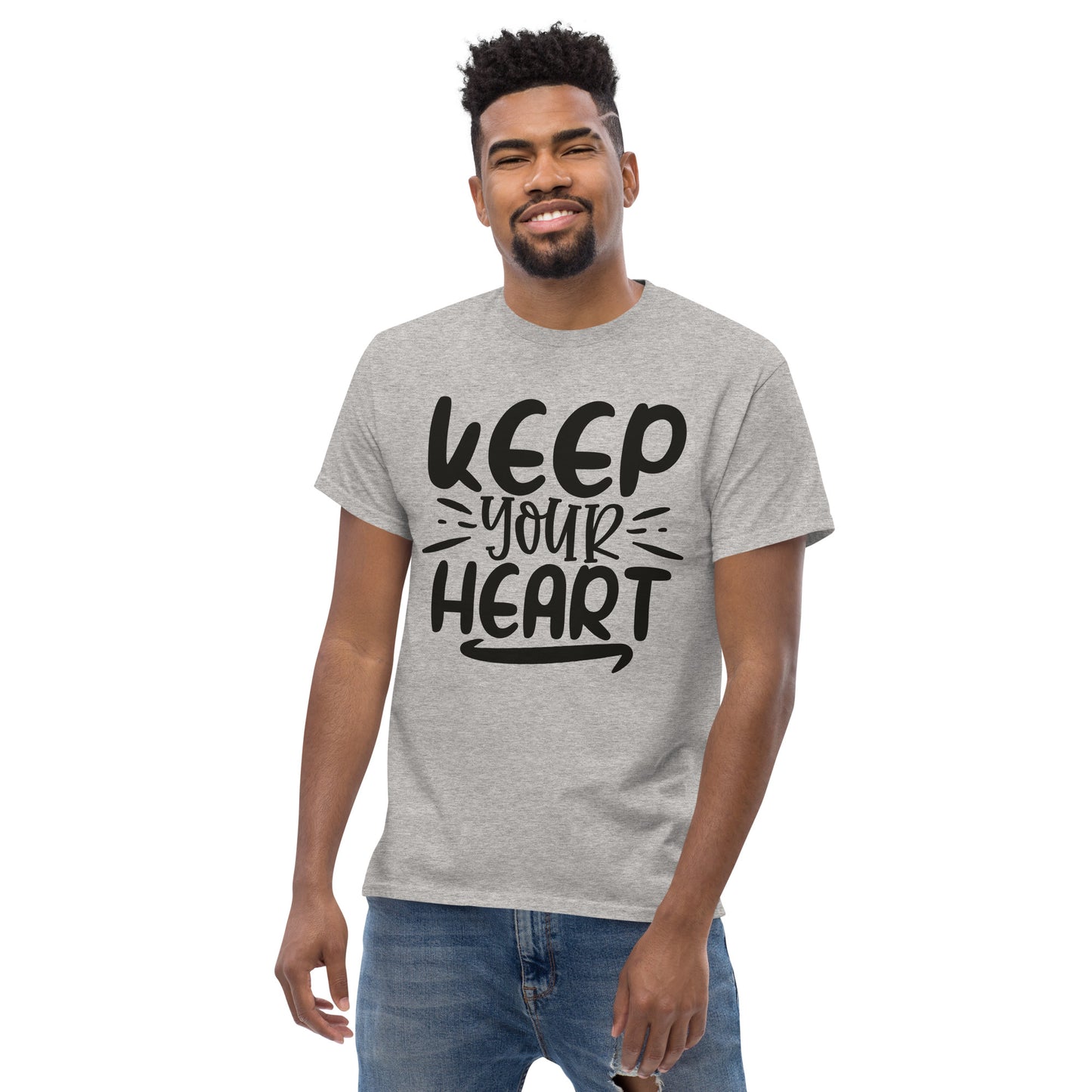 Keep Your Heart (Black design) - Men's classic tee