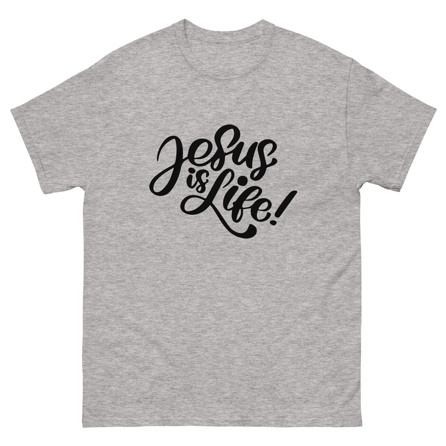 Jesus is Life (Black design) - Men's classic tee