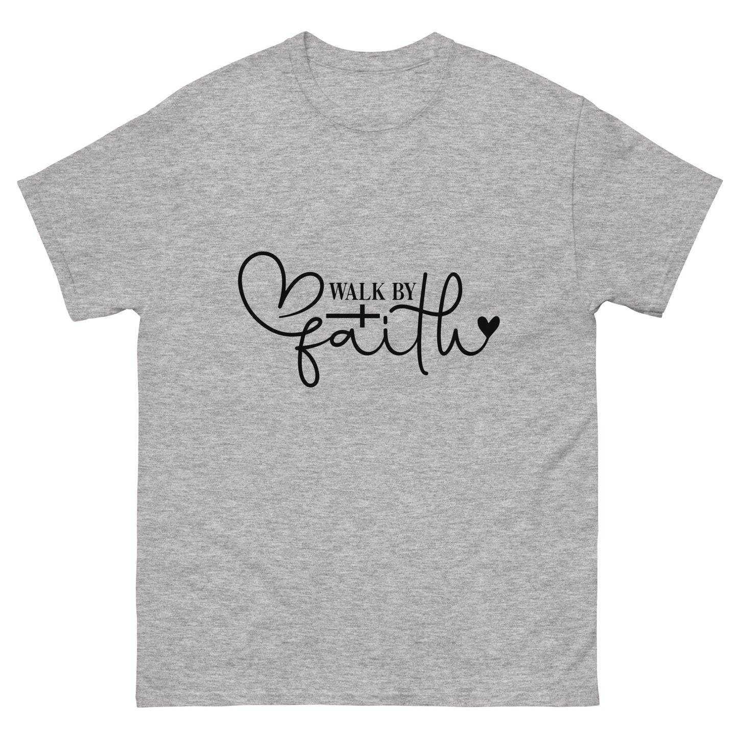 Walk by Faith (Black design)- Men's classic tee