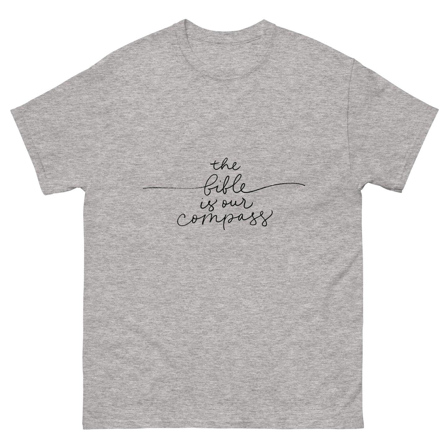 The Bible Is Our Compass (Black design) - Men's classic tee