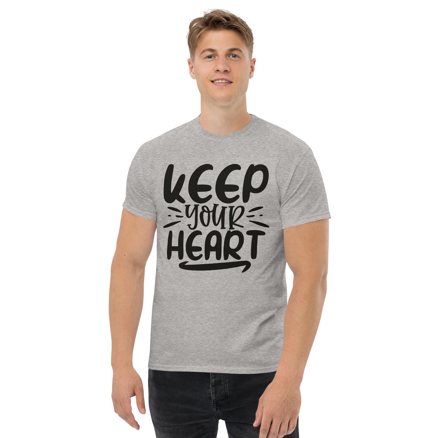 Keep Your Heart (Black design) - Men's classic tee