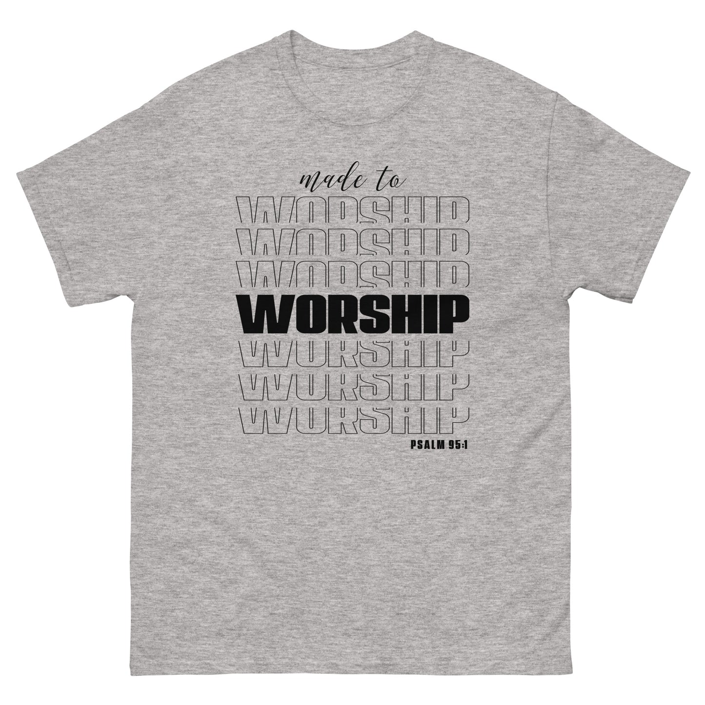 Made to Worship (Black design) - Men's classic tee