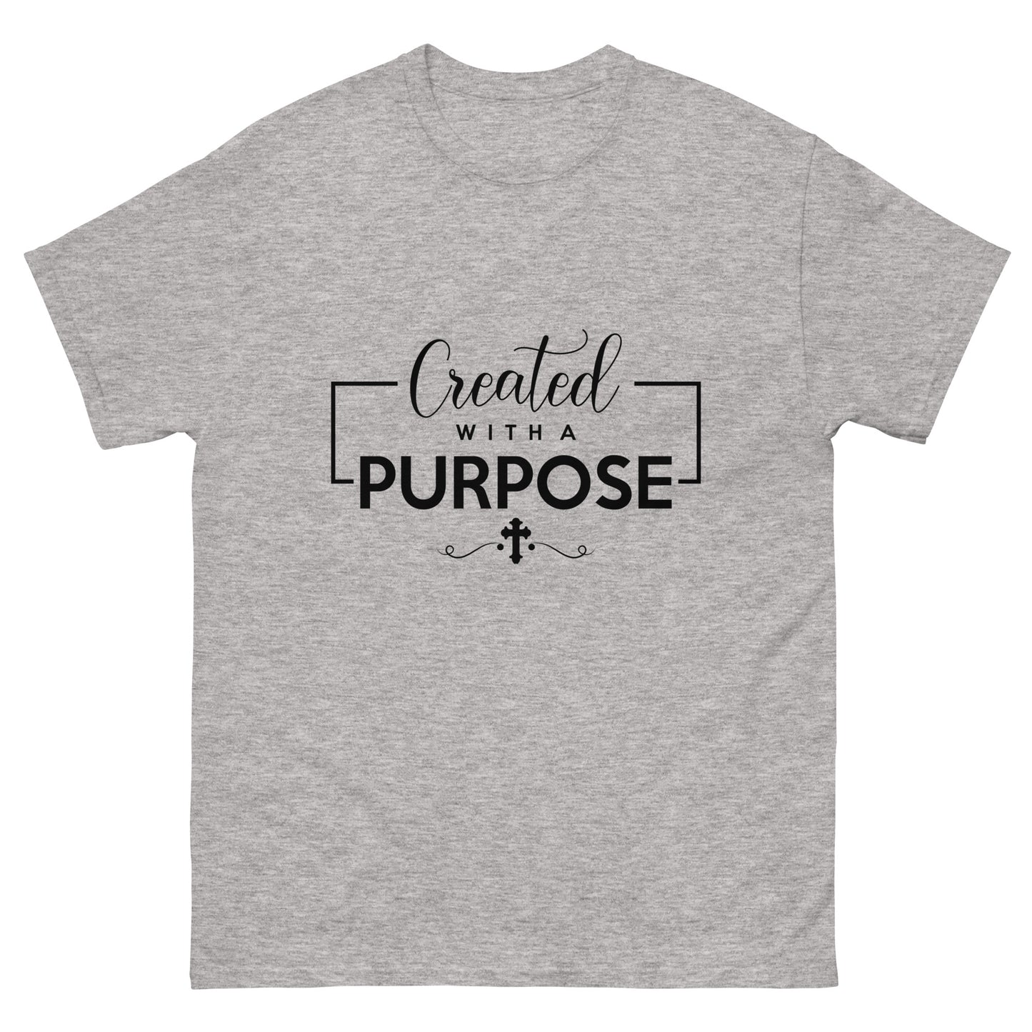 Created with a Purpose (Black design) - Men's classic tee