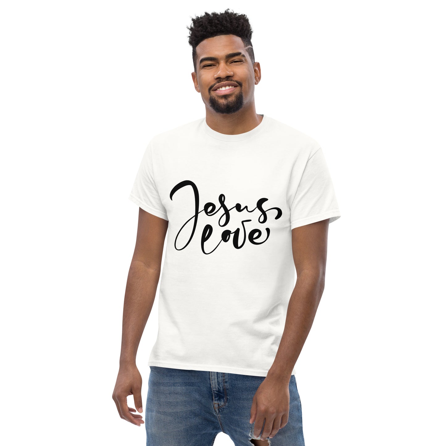 Jesus Love (Black design) - Men's classic tee