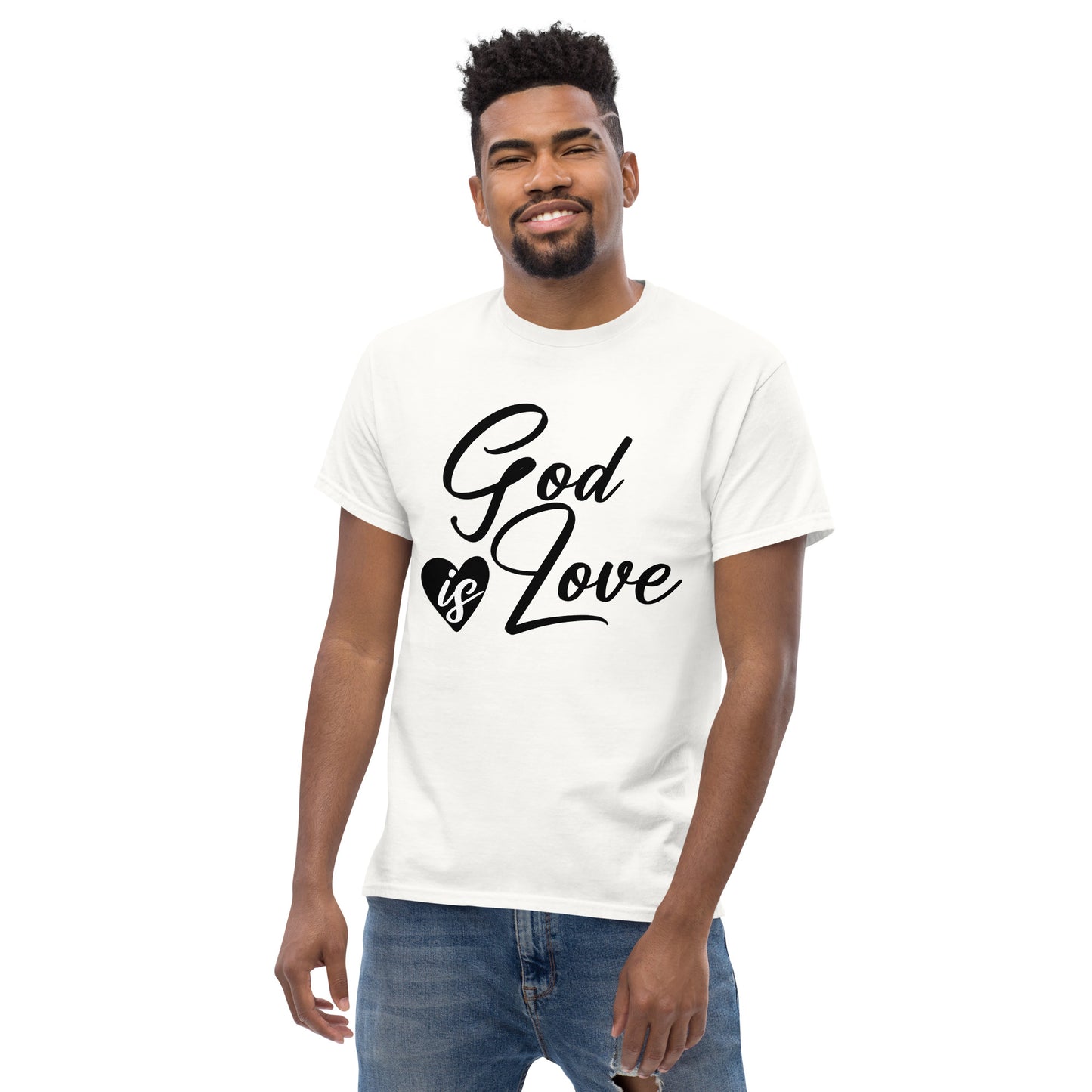 God Is Love (Black design) - Men's classic tee